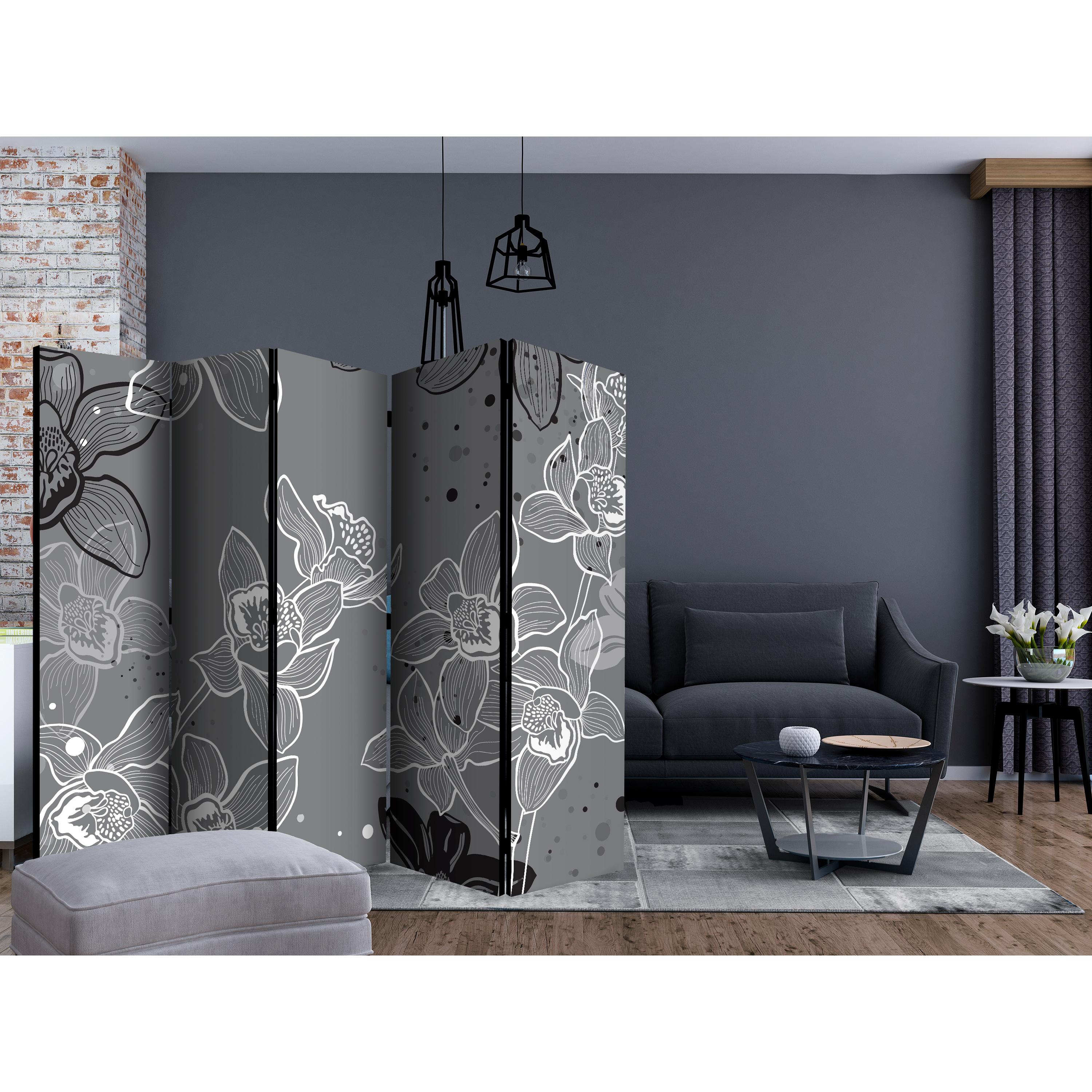 Rumsavdelare Skärmvägg Arkiio Winter Flora II 225x172 cm