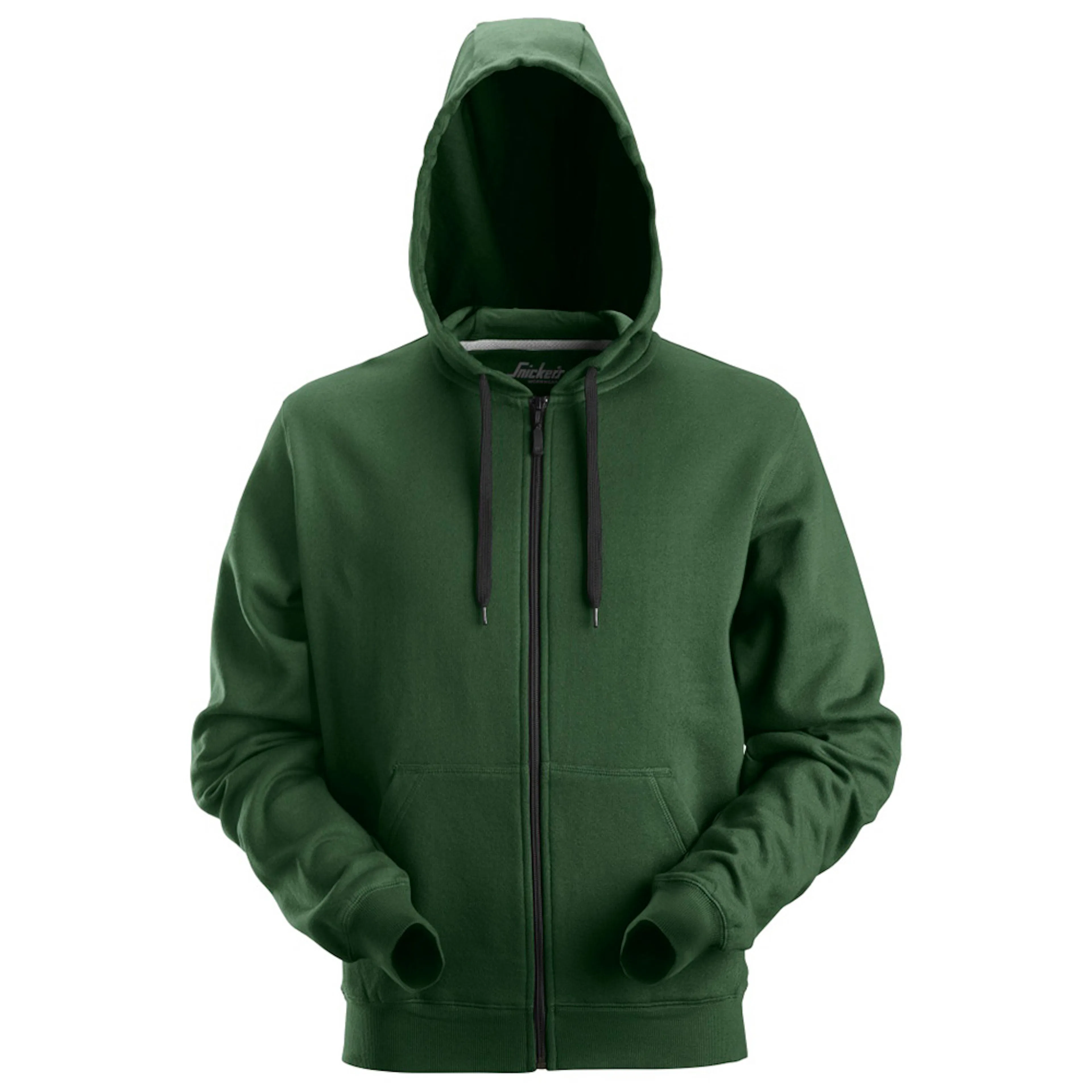 Tröja Hoodie Classic Zip Storlek: M, Färg: Forest Green