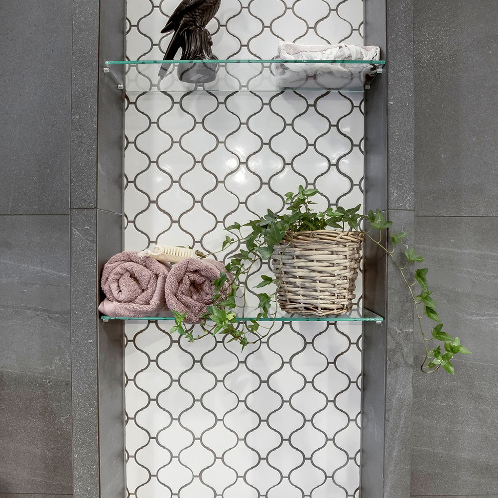 Mosaik Konradssons Tech Flame Vit Blank 28,5x30,5 cm