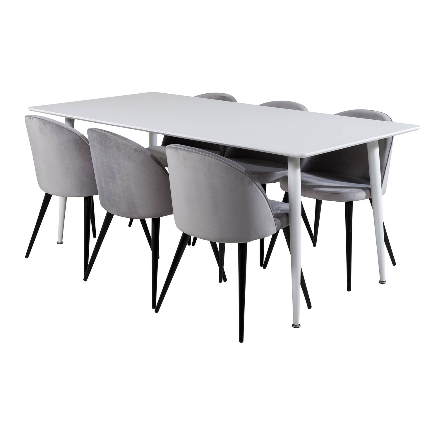 Matgrupp Venture Home Pobbie med 6 Valentina Stolar Sammet