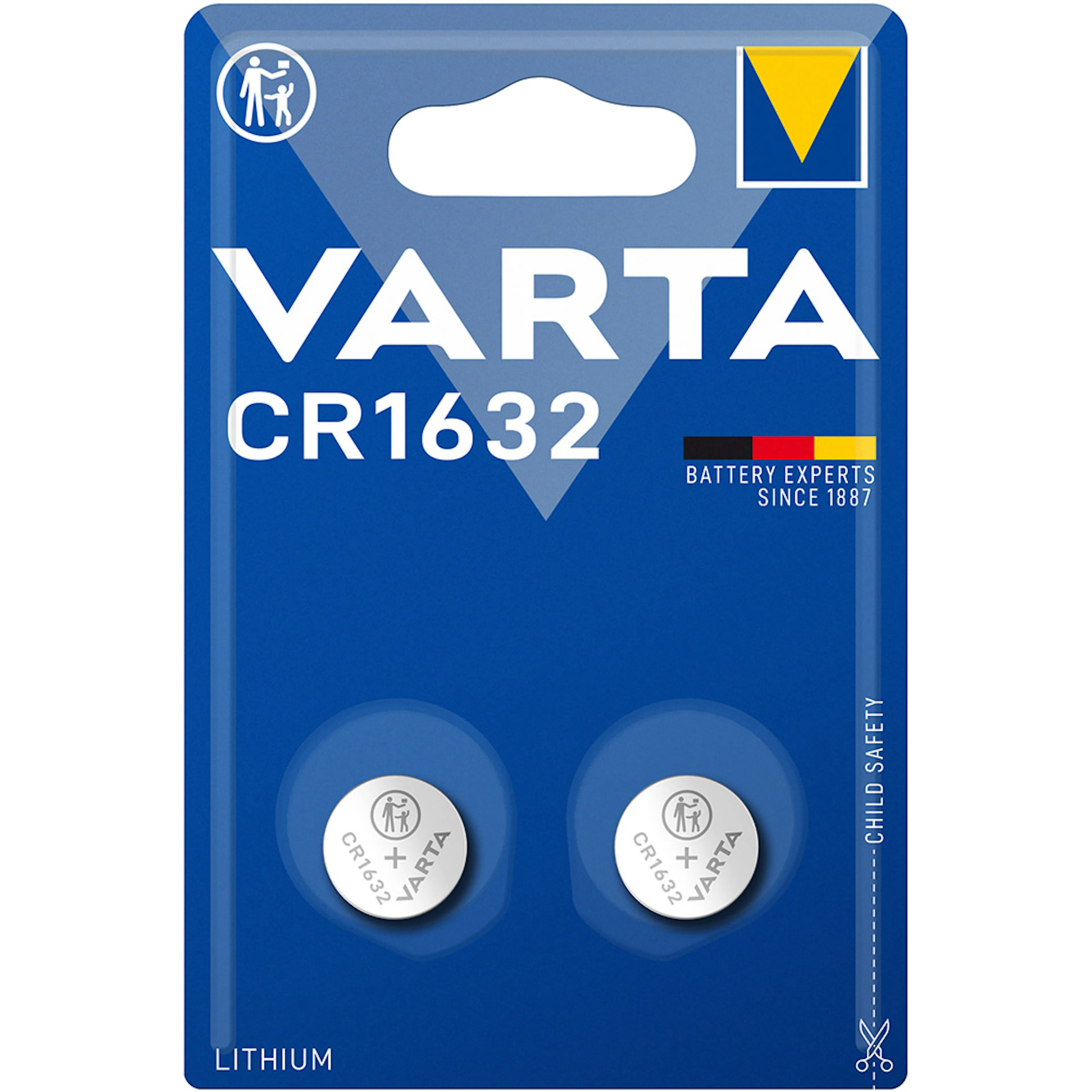 Batteri Varta CR1632 3V Lithium Knappcellsbatteri