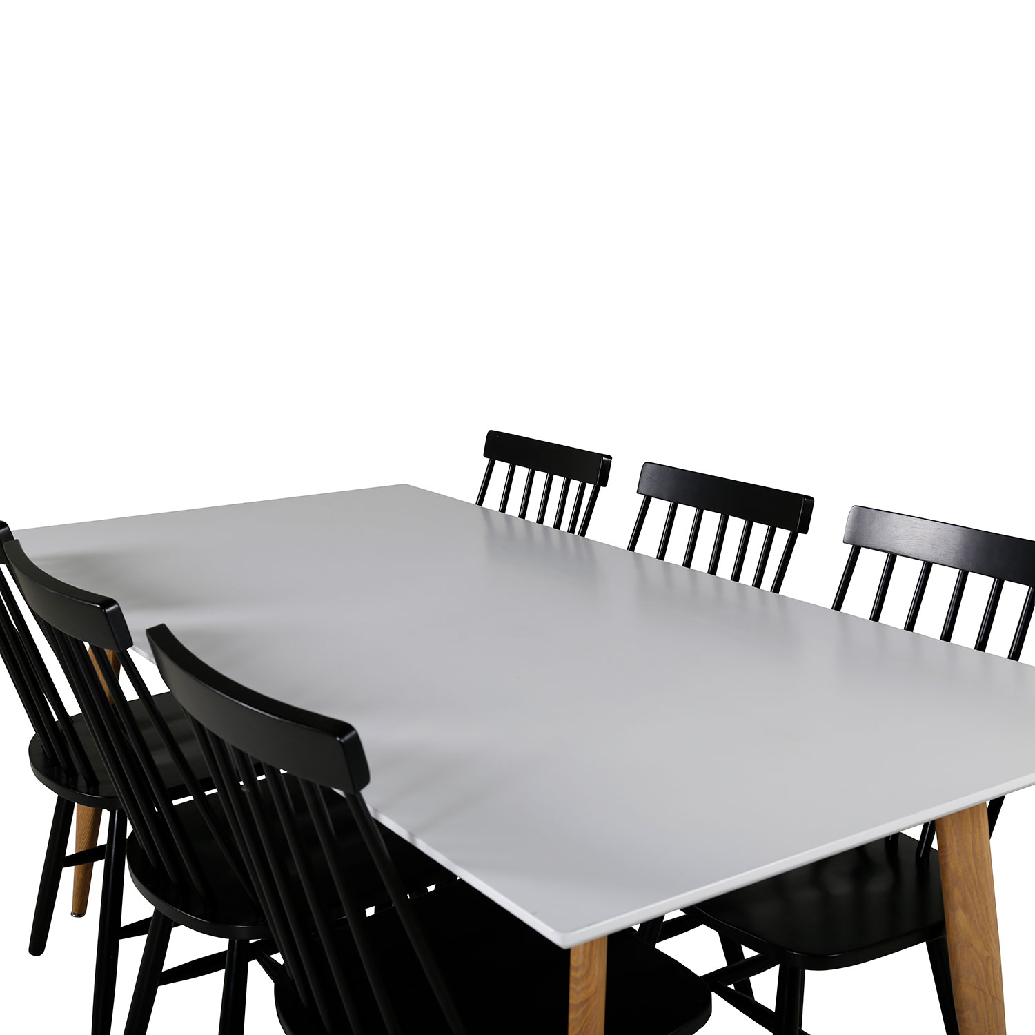 Matgrupp Venture Home Polar med 6 Lönneberga stolar