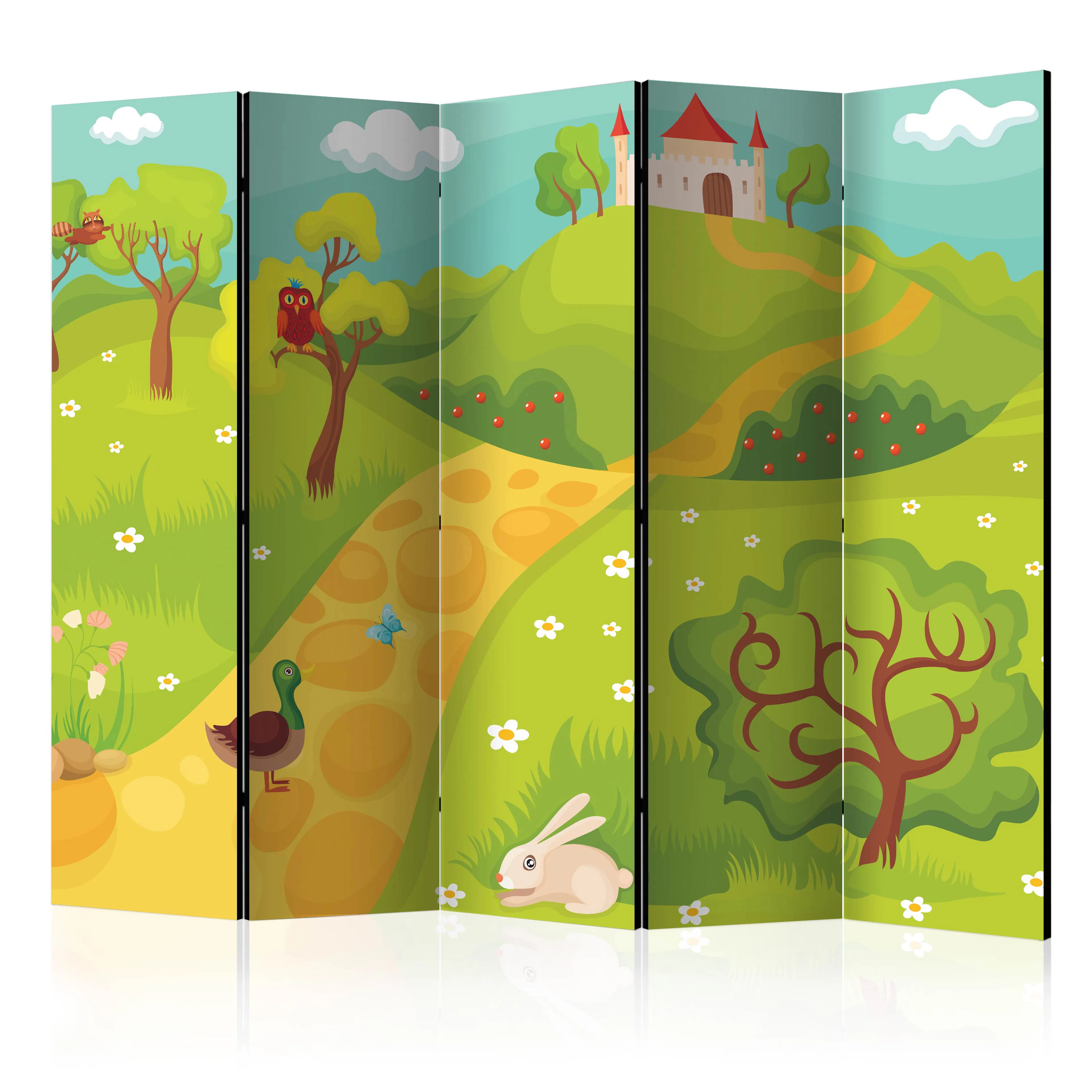 Rumsavdelare Skärmvägg Arkiio A Path To A Magical Castle II 225x172 cm