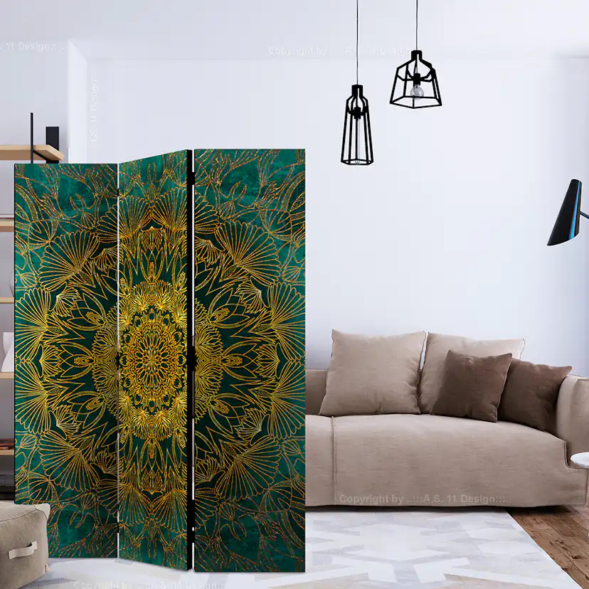 Rumsavdelare Skärmvägg Arkiio Royal Stitching 135x172 cm