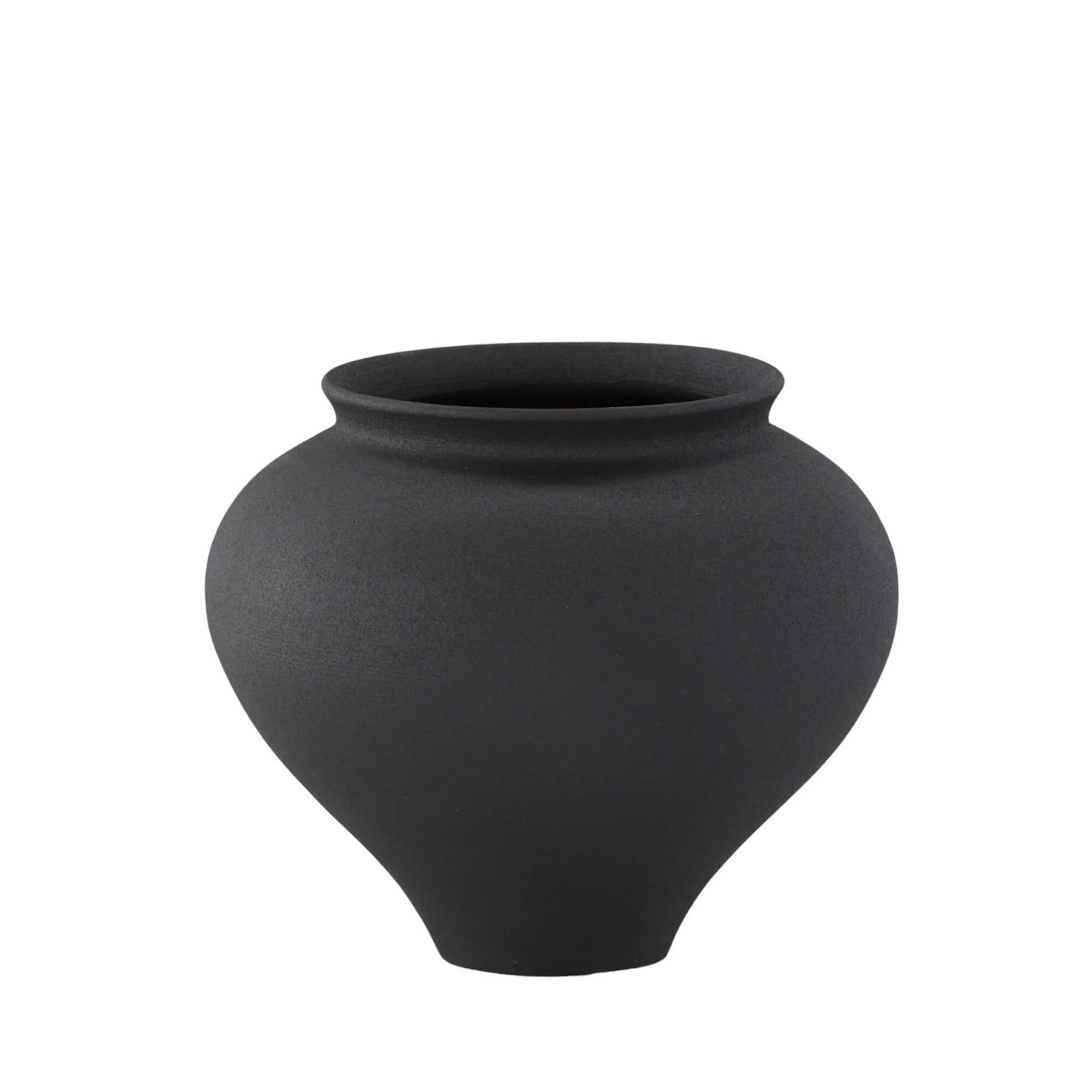 Rellis Vase - Black  - D11*H18*B18cm Svart