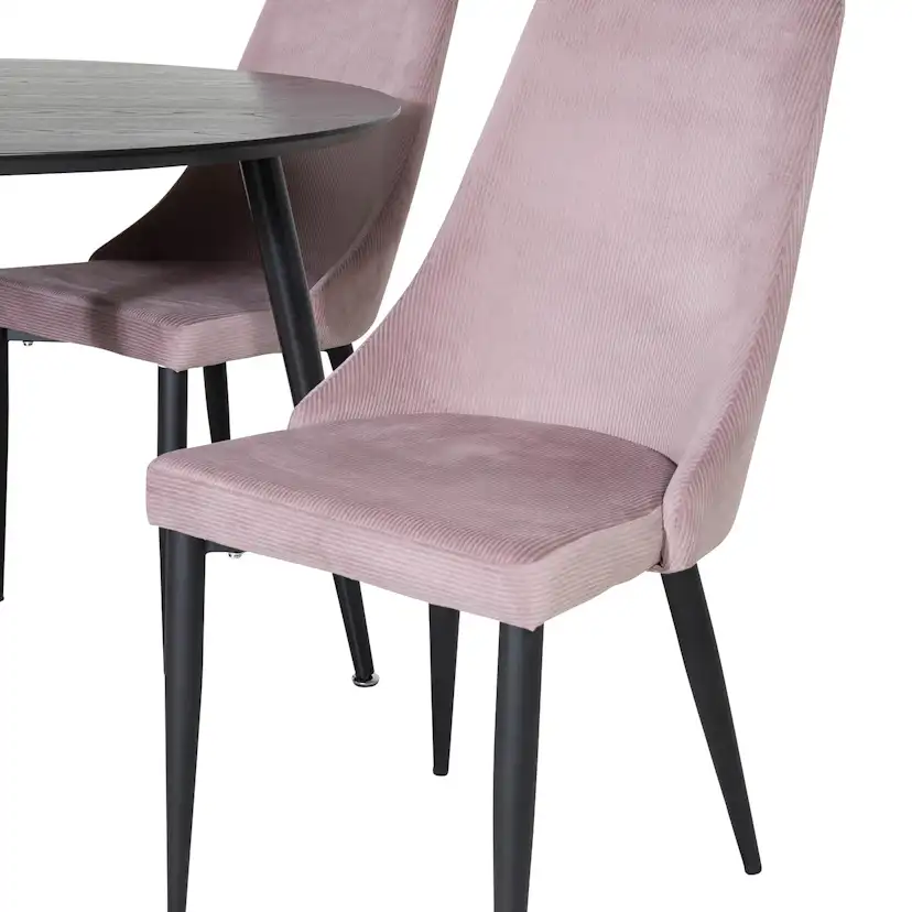 Matgrupp Venture Home Dipp Ø115 cm med 4 Leone Stolar