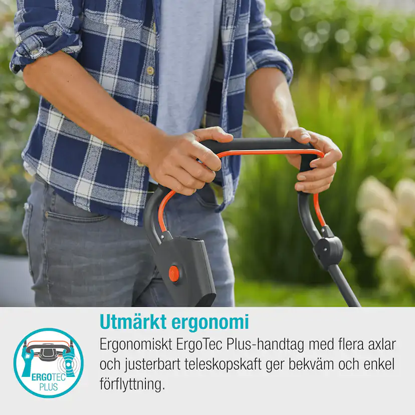 Batterigräsklippare Gardena PowerMax 37/36V P4A med Batteri och Laddare