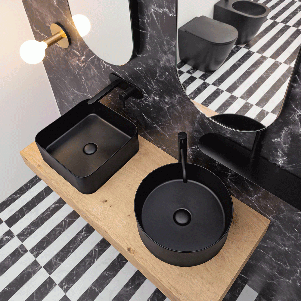 Tvättställ Lavabo Mate Slim 400x400 mm