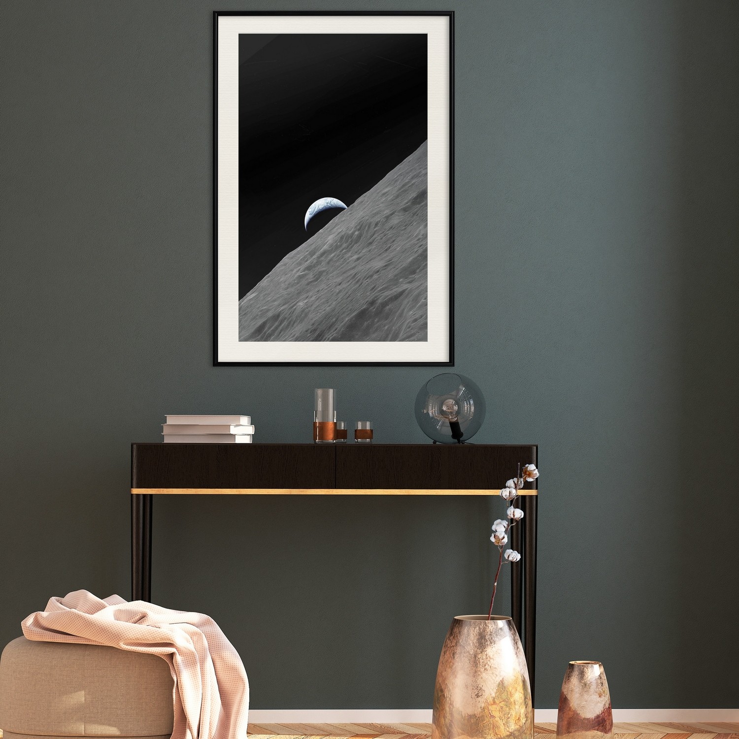 Affisch - Lonely Planet [Poster] 30x45 Svart ram med passepartout, 30x45 cm