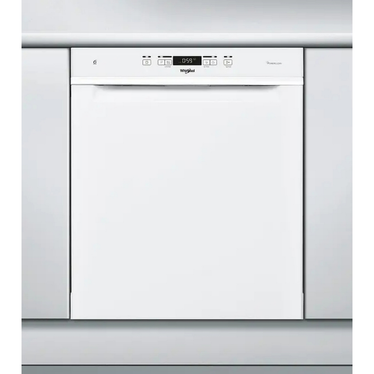 Underbyggd Diskmaskin Whirlpool WUC 3C32 P med Energieffektivitet D och 14 Kuvert Kapacitet