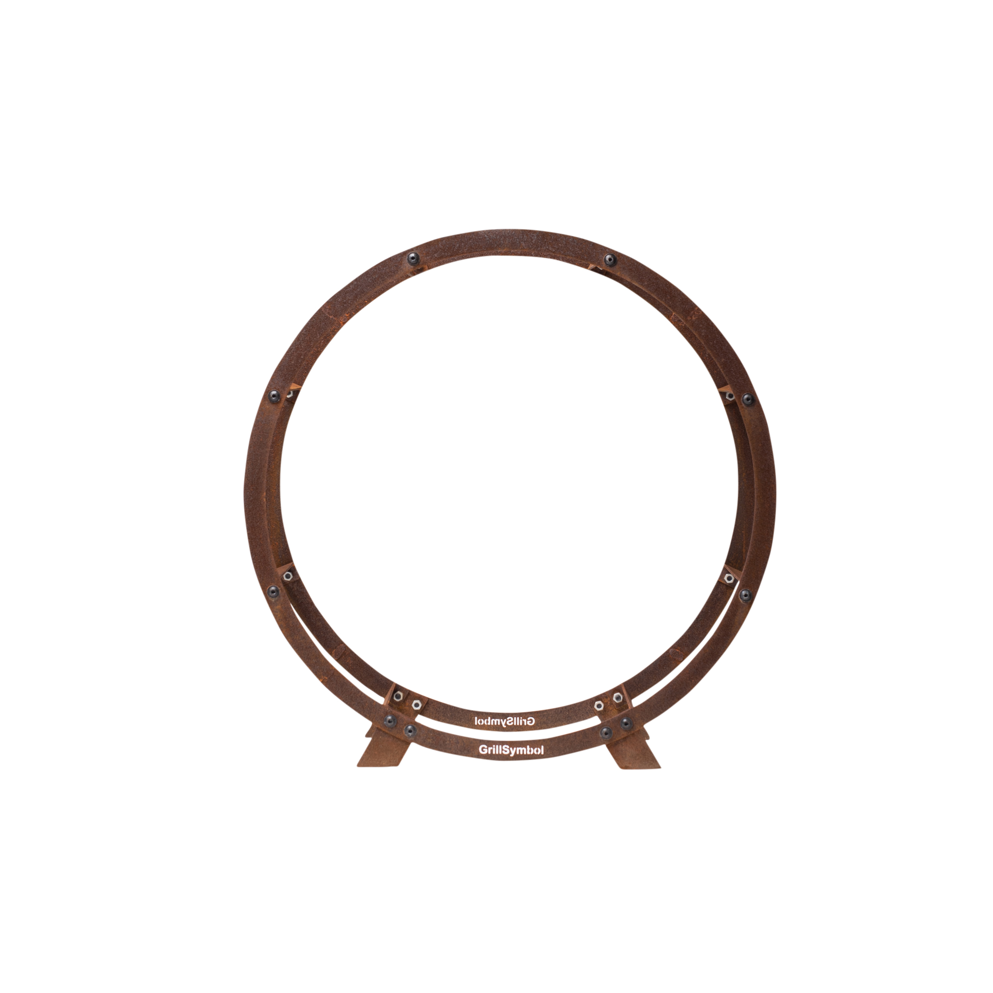 Vedförvaring GrillSymbol Bern 72 cm Cortenstål Väggfäst Vedhylla