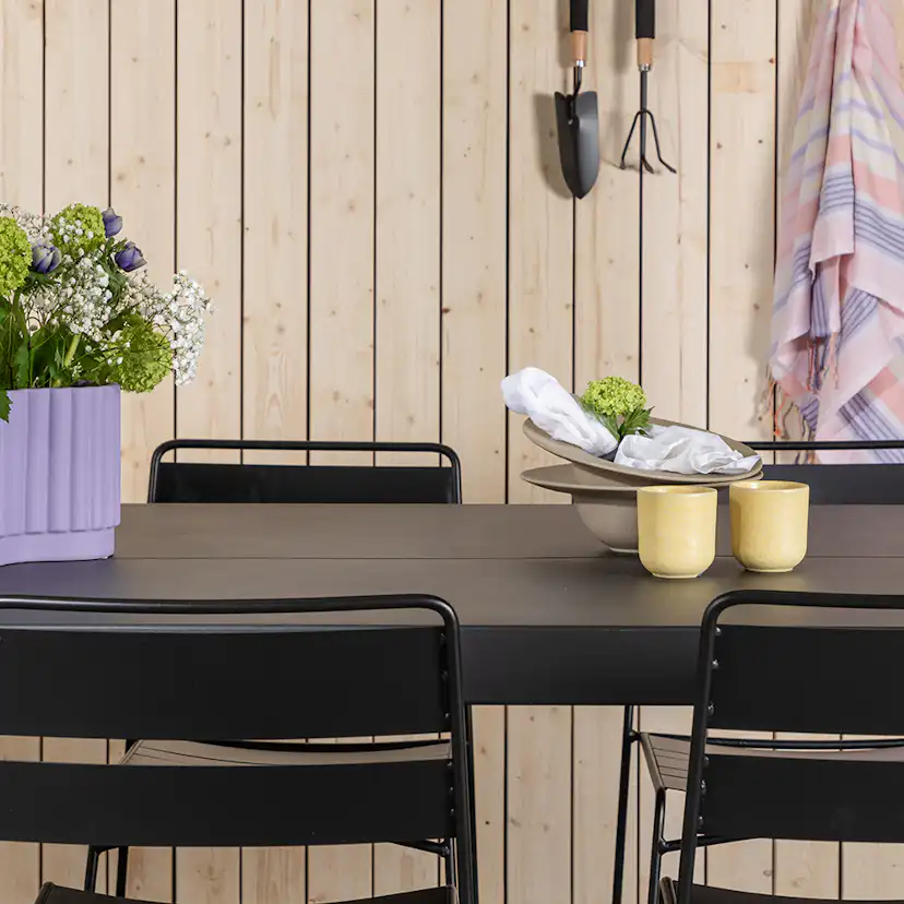 Matgrupp Utomhus Venture Home Modena med 6 Lina Trädgårdsstolar