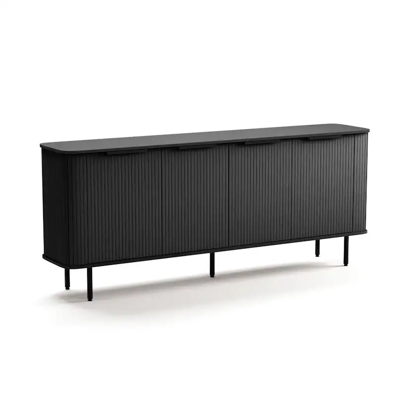 Sideboard Bark Kopparbo Ribbad med Förvaring 210 cm