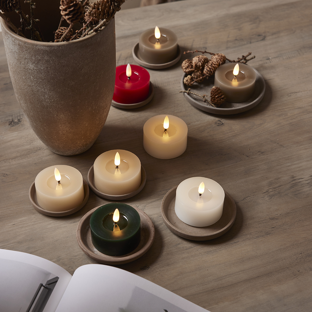 LED-Värmeljus Star Trading Flamme Flow 7x5 cm 2-pack