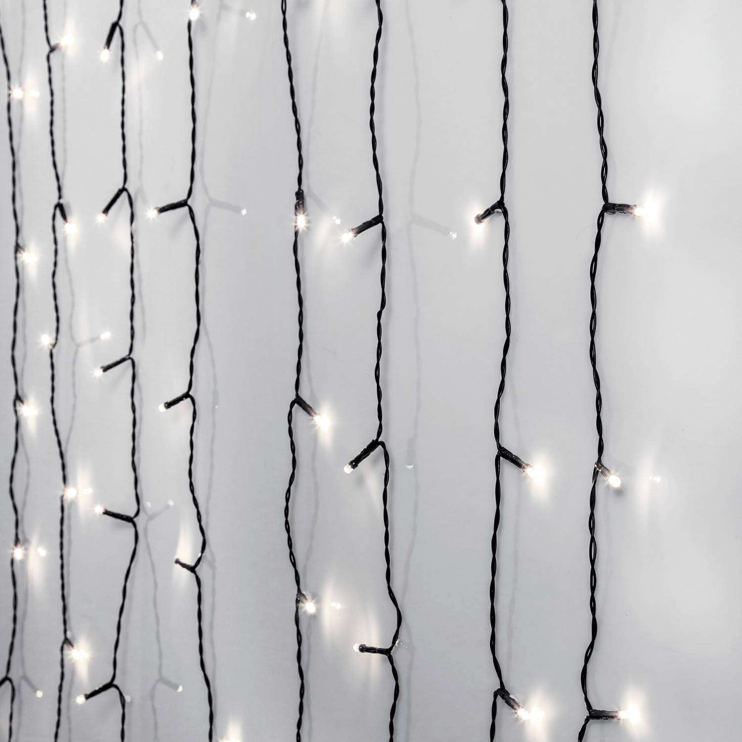 Ljusgardin Star Trading Crispy Ice White 120L