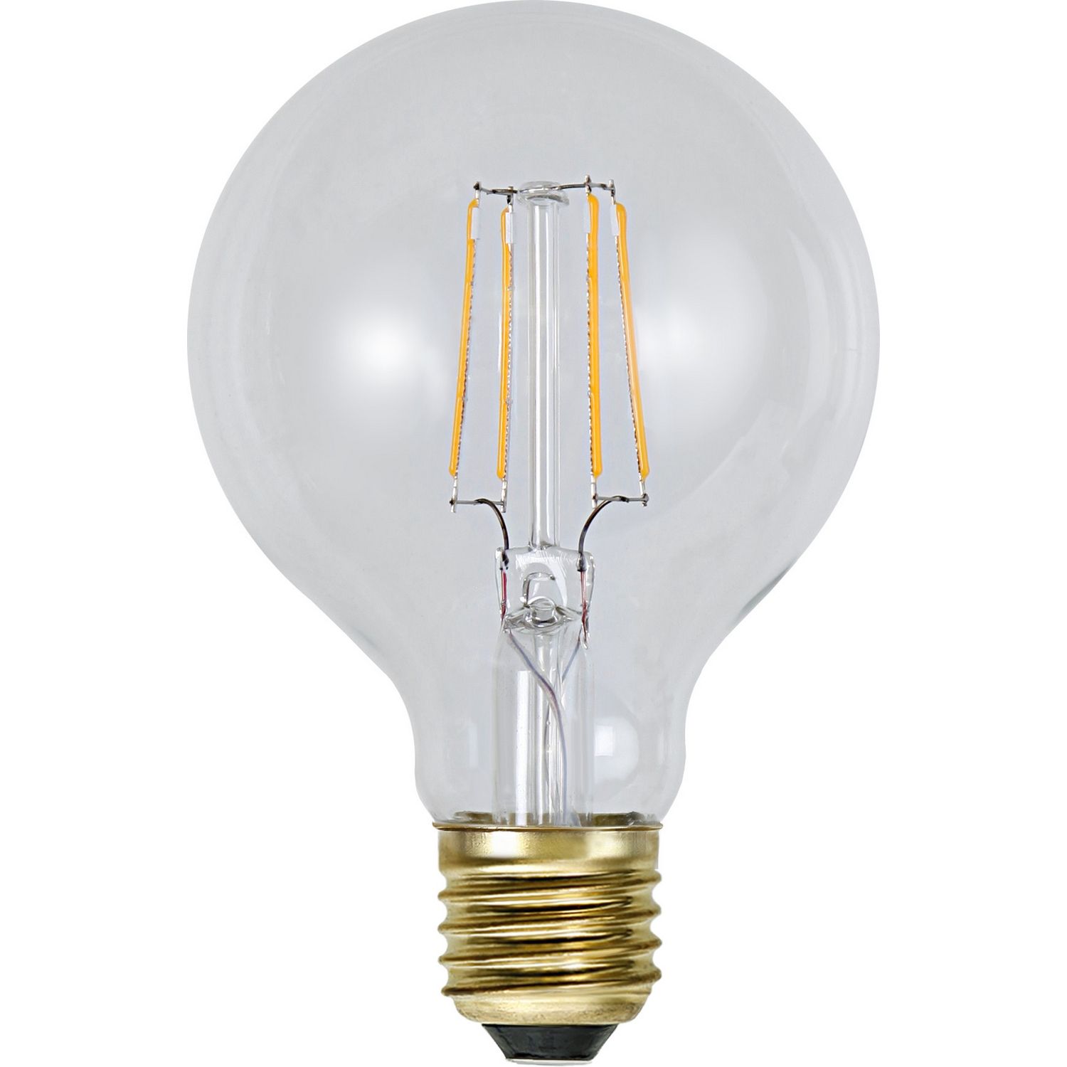 LED-lampa Star Trading Filament E27 G80 Soft Glow Dimbar 1,6W