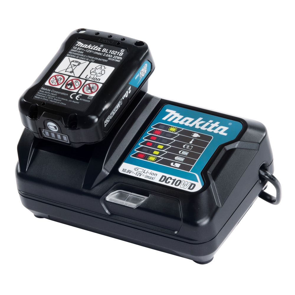 Batteripaket Makita 191B50-9 12V 2,0 Ah Li-ion Batteri och Laddare