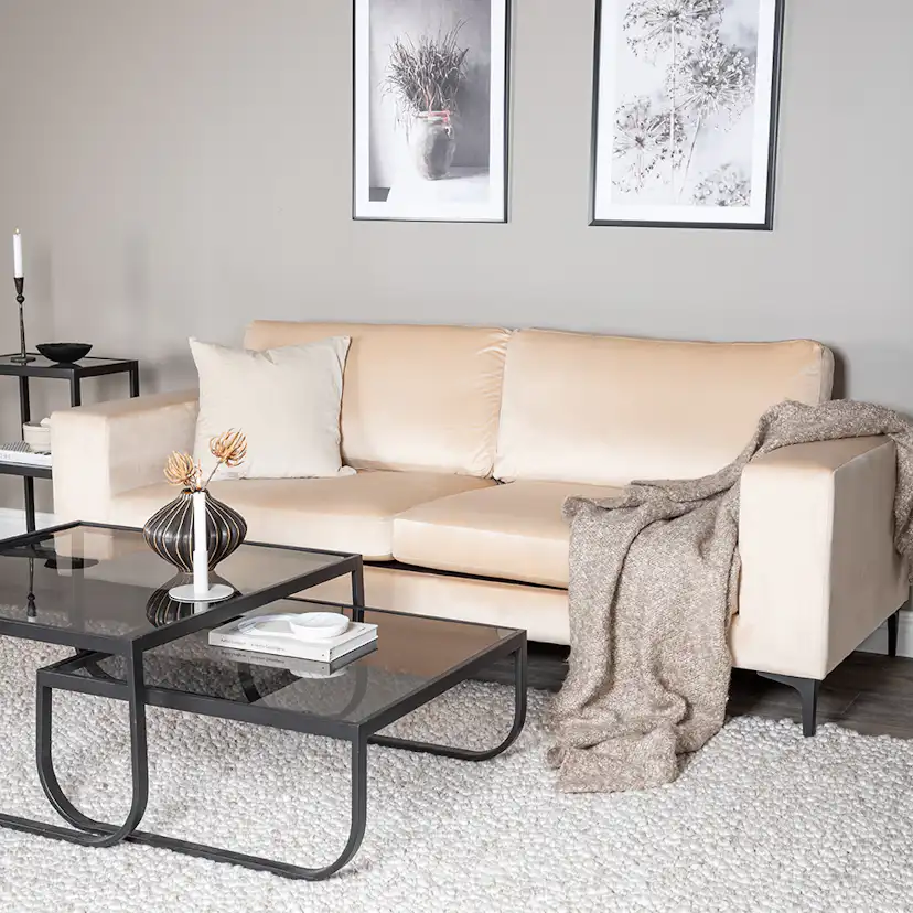 3-sitssoffa Venture Home Bolero Sammet