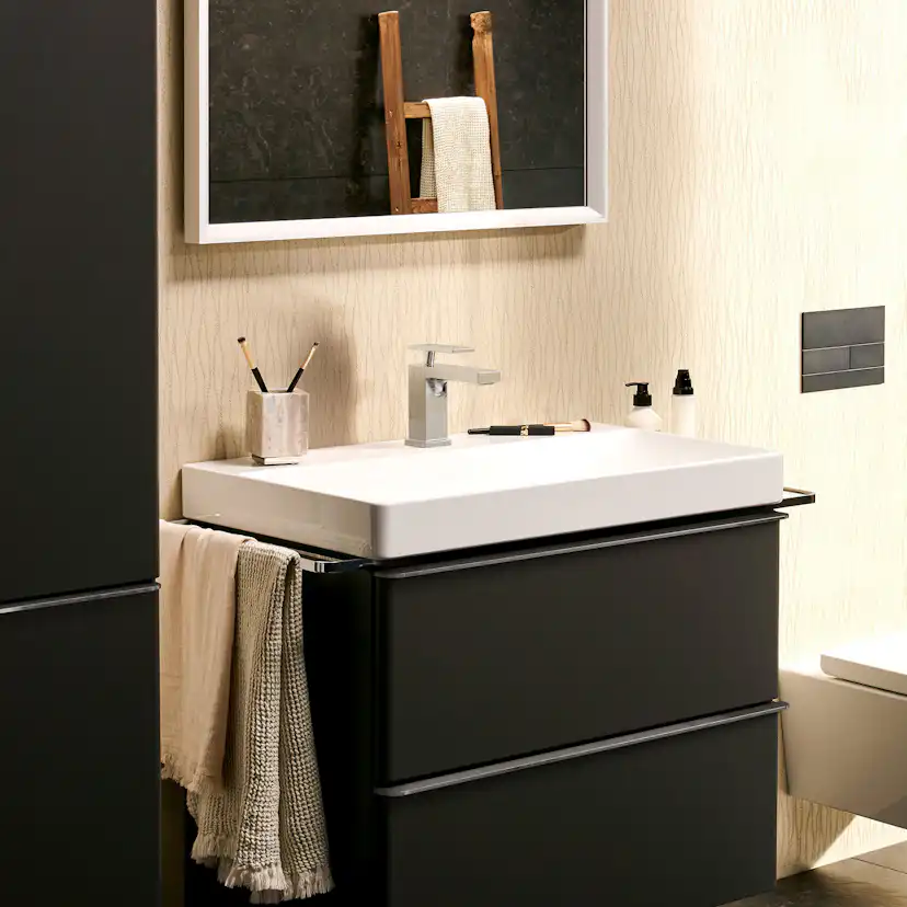 Tvättställsblandare Hansgrohe Tecturis E 80 CoolStart utan Bottenventil