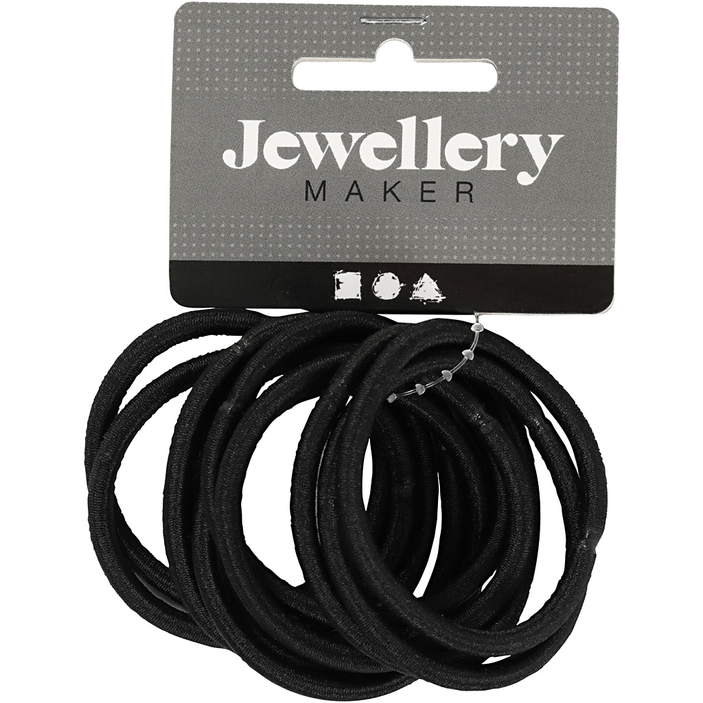 Hårsnodd Creativ Company Svart 10 st/1 Förp