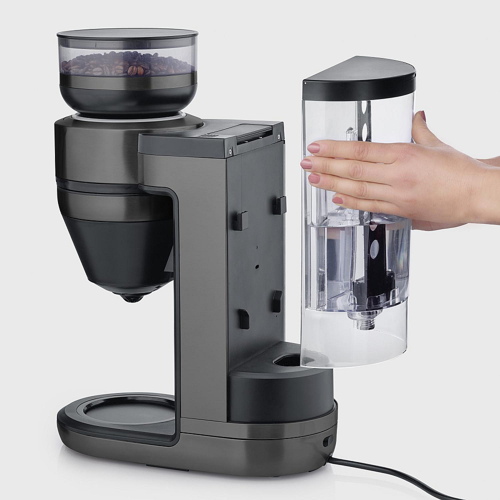 Helautomatisk filterkaffebryggare Severin FILKA 2.0 med termoskanna KA 4855 Dark Inox