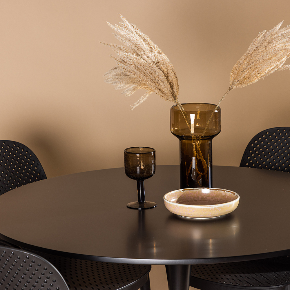 Matgrupp Venture Home Glade Ø 100 cm med 4 Baltimore Stolar