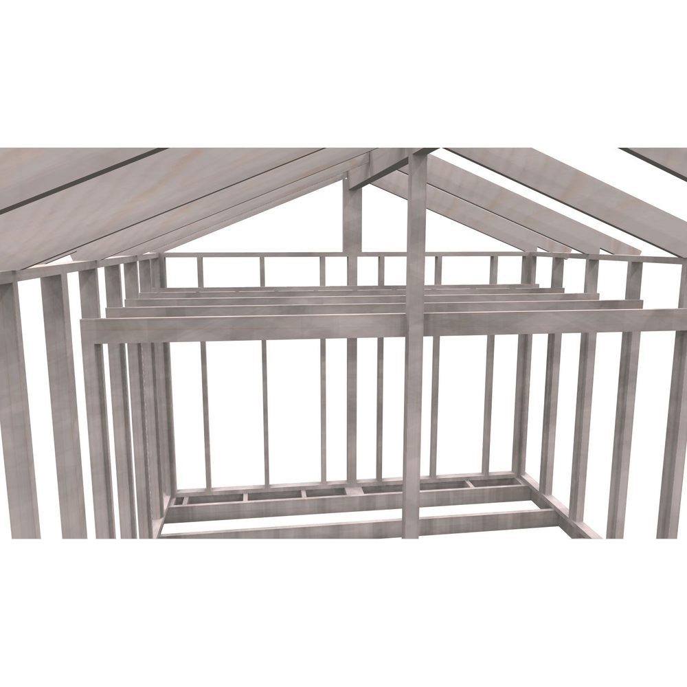 Attefallsstomme Byggstommar 22 grader Med Loft 6000x3940 mm Färdiga Sektioner