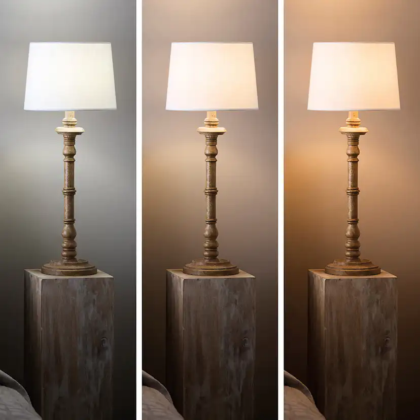 LED-lampa PR Home Twilight 3-steg E27 Glob 12,5cm 7W