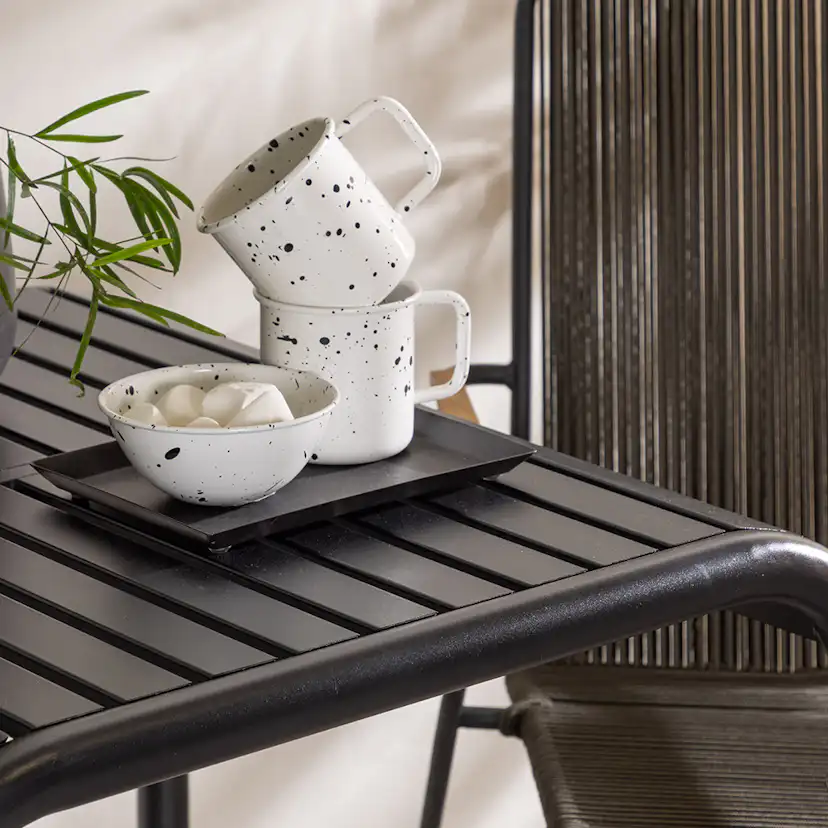 Cafégrupp Venture Home Borneo Bord med 2 Bois Trädgårdsstolar Utomhus