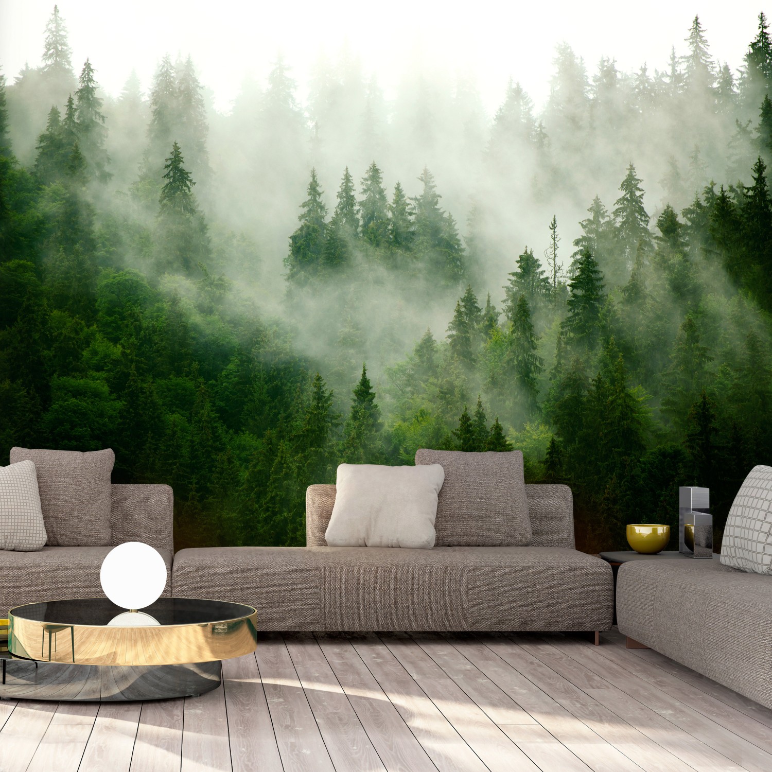 Fototapet Arkiio Mountain Forest (Green)