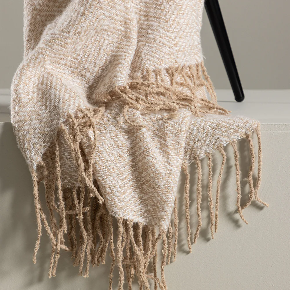 Beige/Vit