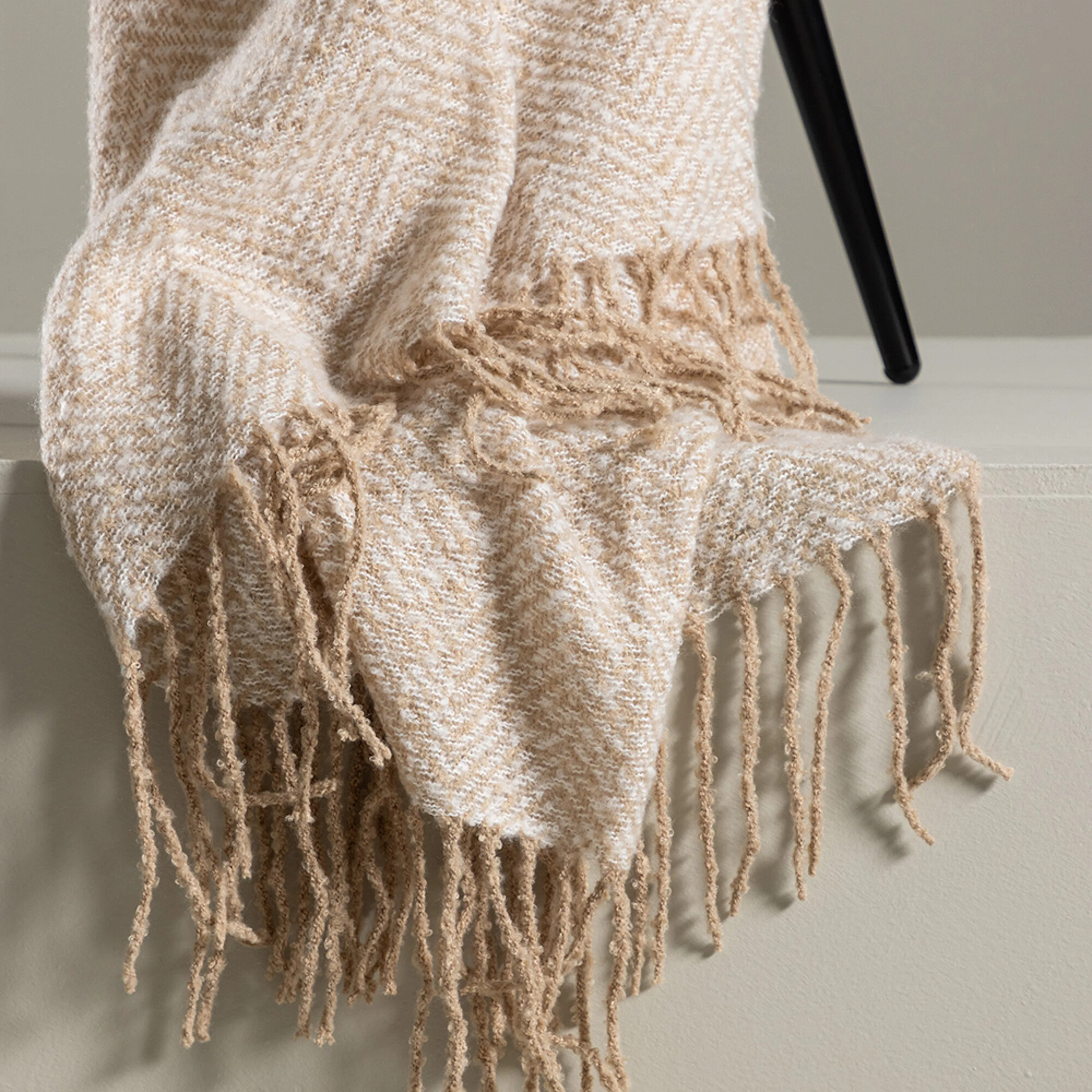 Beige/Vit