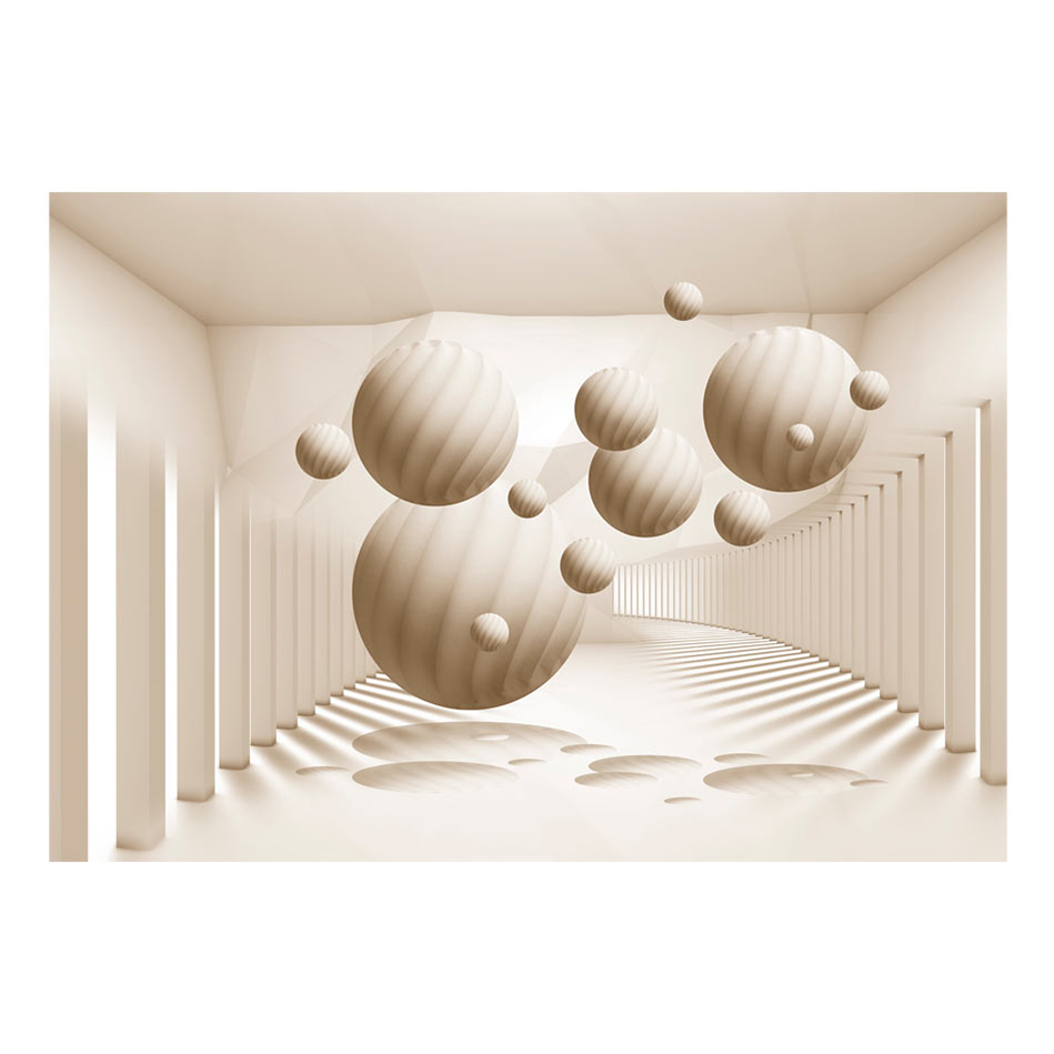 Beige Balls 400x280 Storlek: 400x280 cm