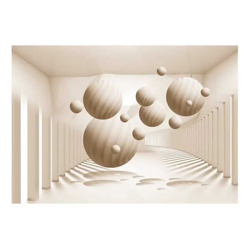 Beige Balls 400x280 Storlek: 400x280 cm