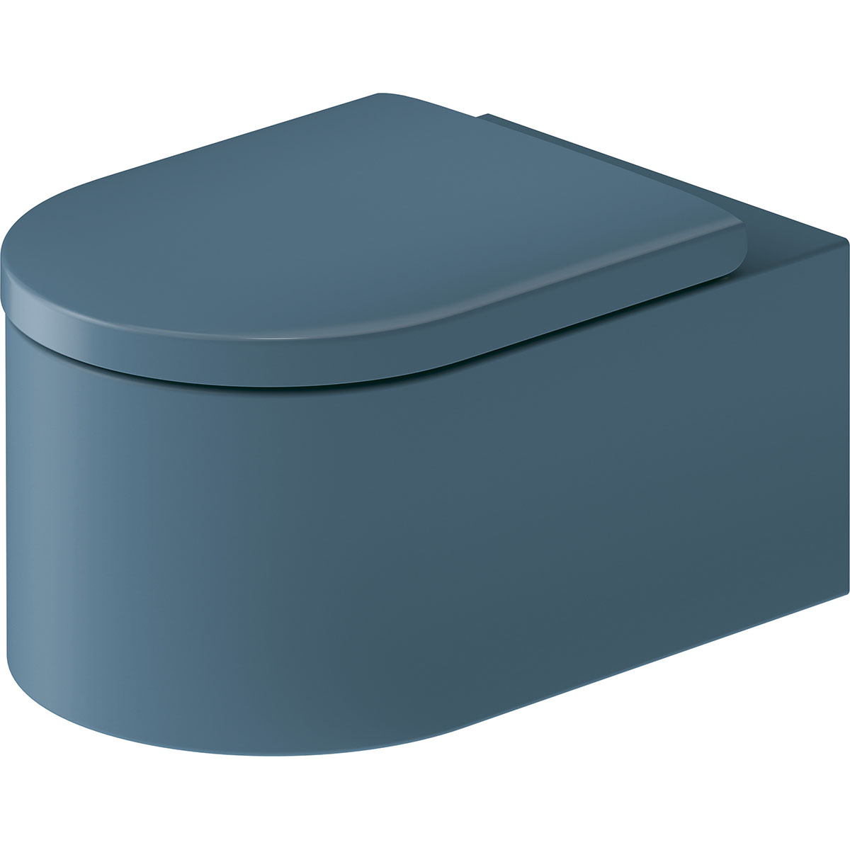 WC vägg, Ytterfärg Parlourblå Matt 570 mm Parlourblå