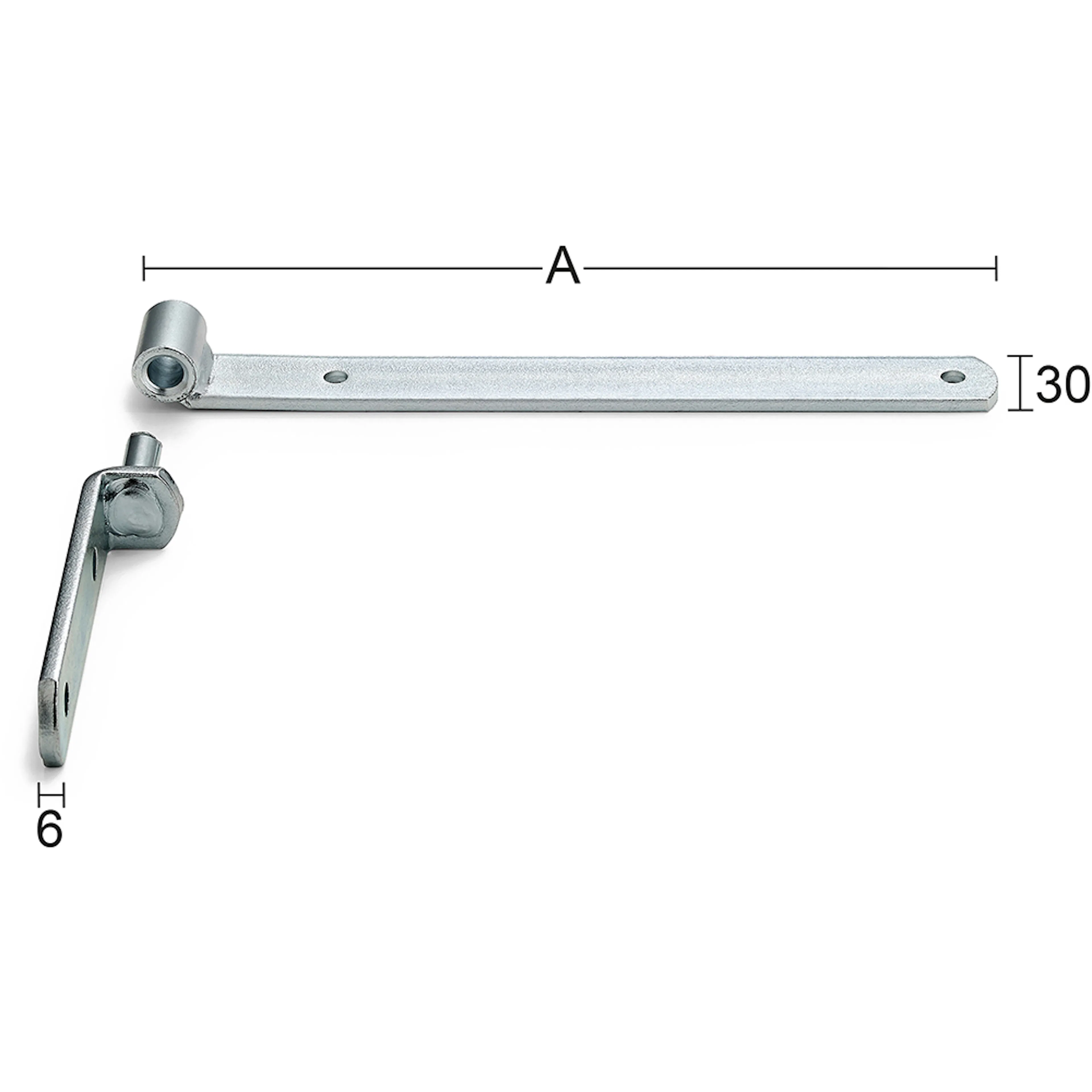 Hakgångjärn 212  Längd: 500 Mm Längd: 500 Mm