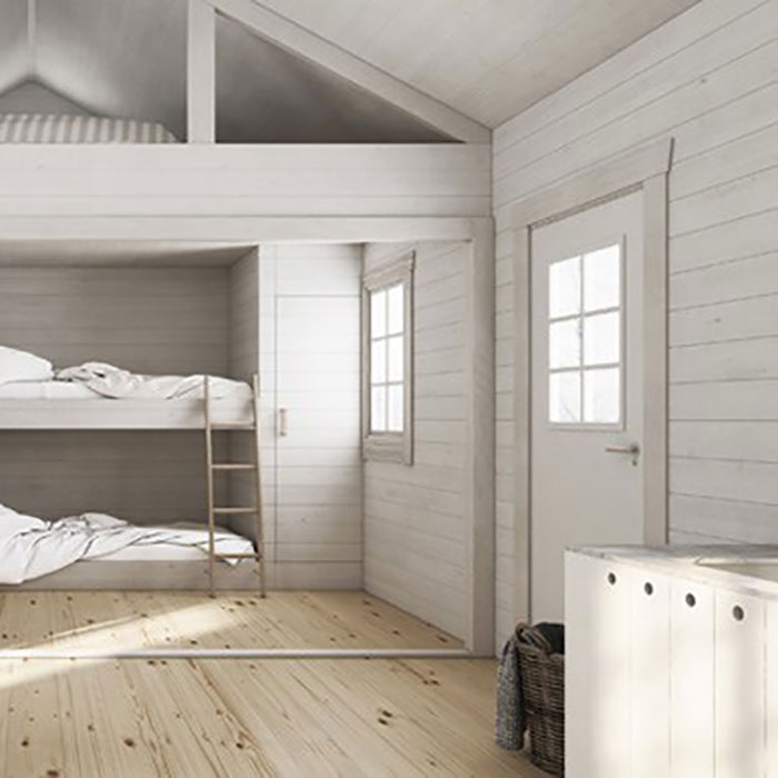 Attefallshus Baseco Nyby stuga med loft 25 m2