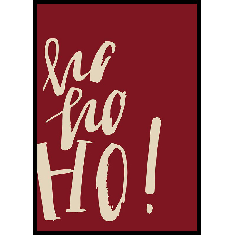 Poster Gallerix Ho Ho Ho R&W