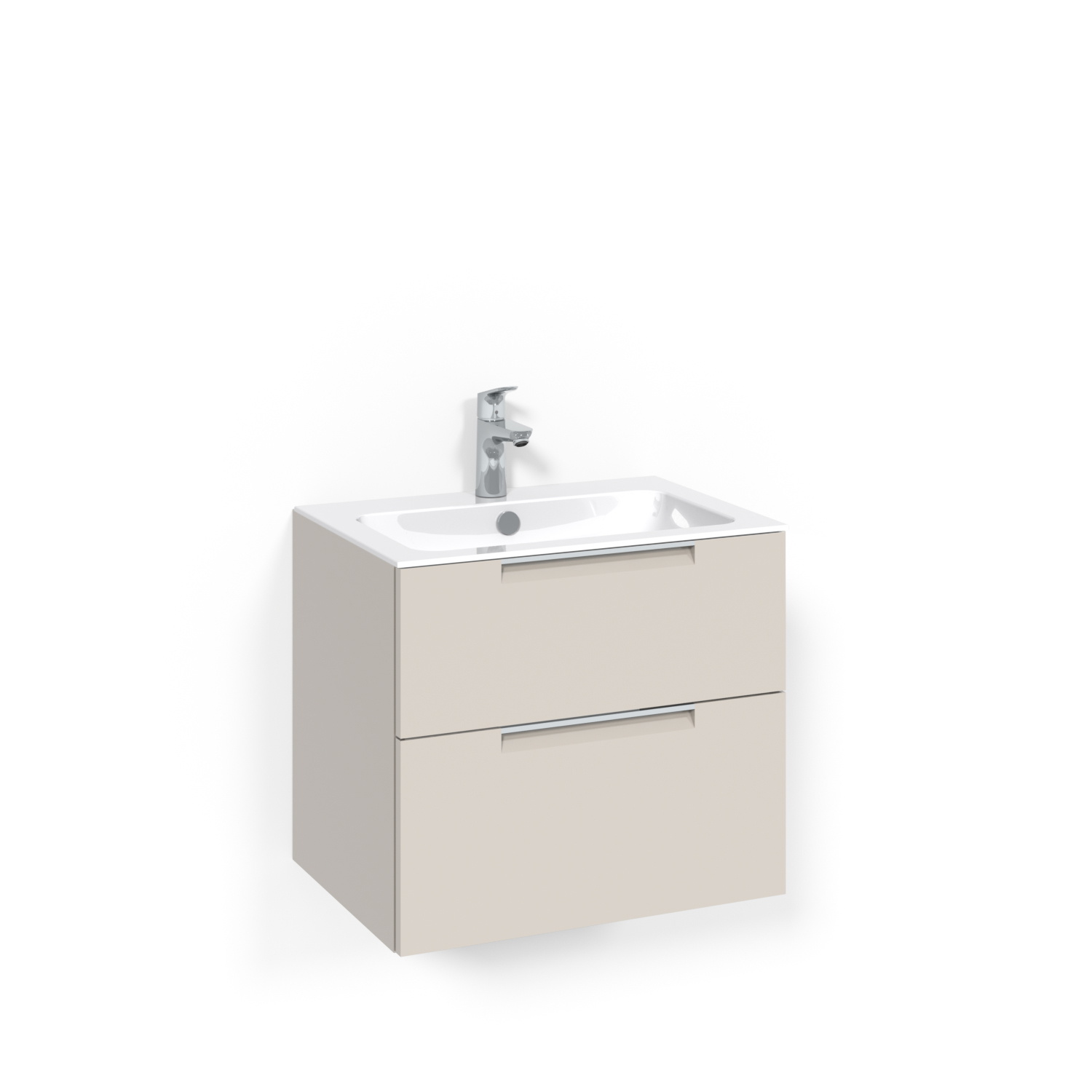 Crown Kommod 60x45 Beige Grip Light 8 Bredd 600 mm, Beige, Tvättställ Light 8
