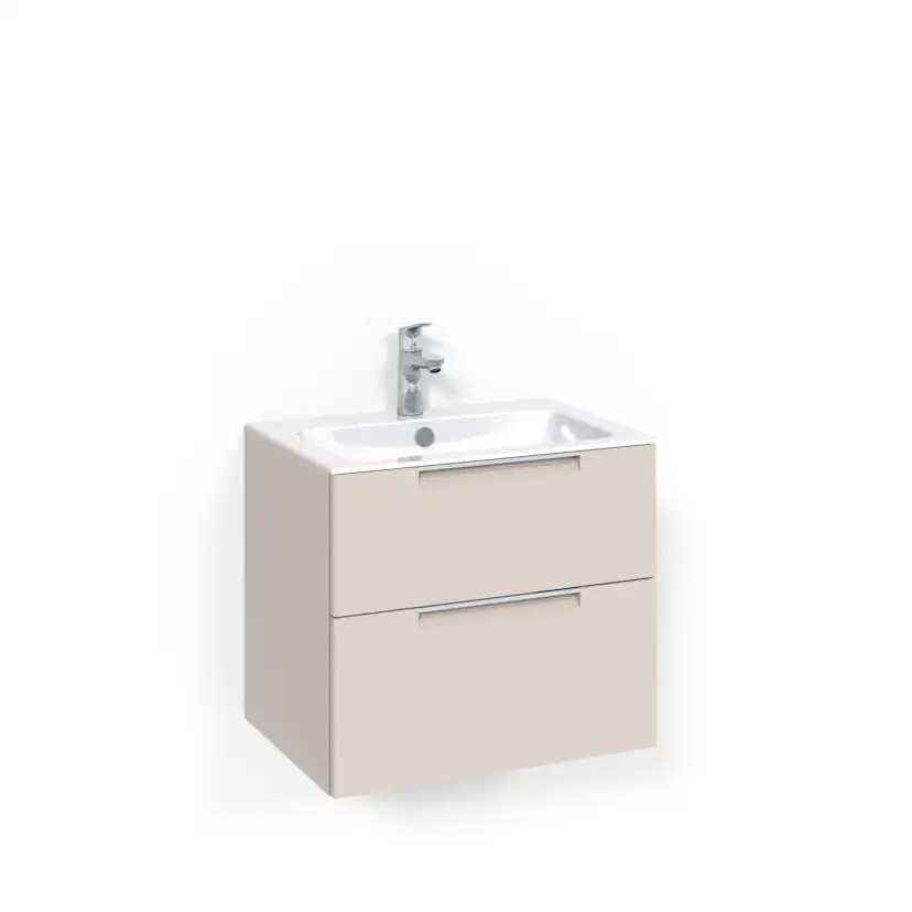 Crown Kommod 60x45 Beige Grip Light 8 Bredd 600 mm, Beige, Tvättställ Light 8