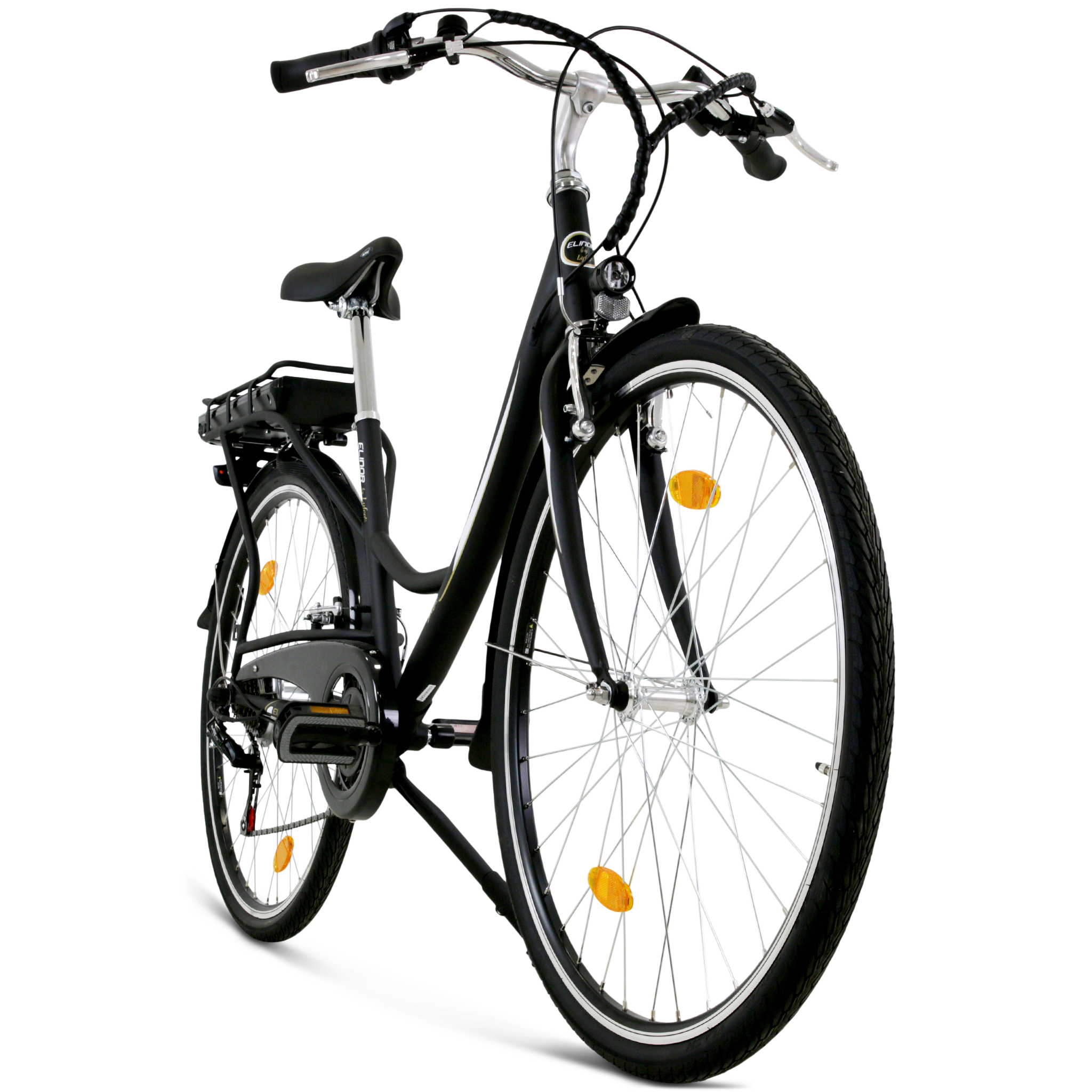 Elcykel Lyfco Dam 28" med Cykeldator Svart