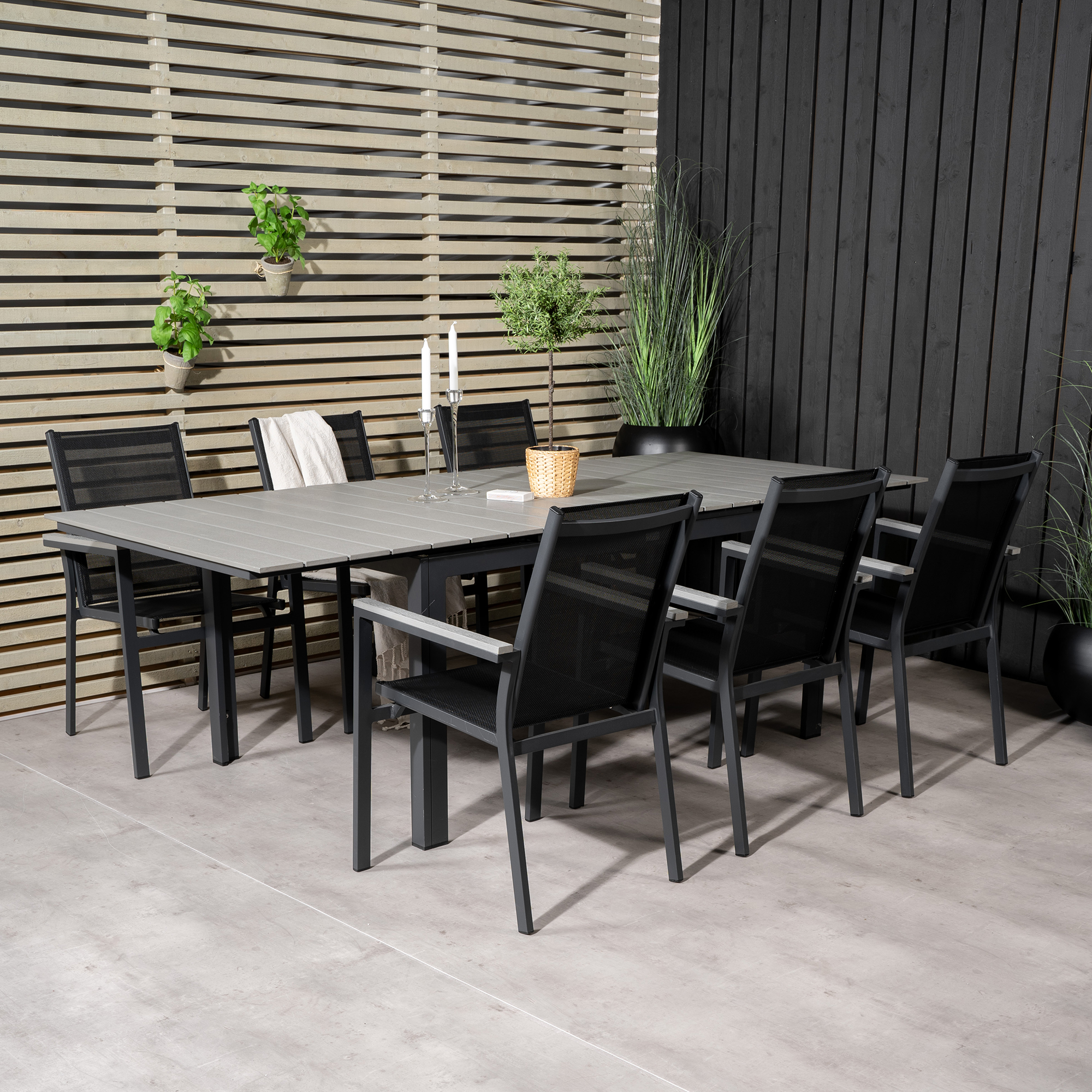 Matgrupp Venture Home Lova 160/240 med 6 Pincy Stolar