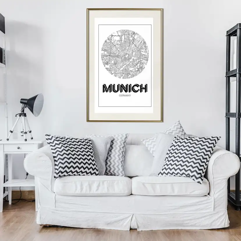 Poster Artgeist Affisch Retro Munich