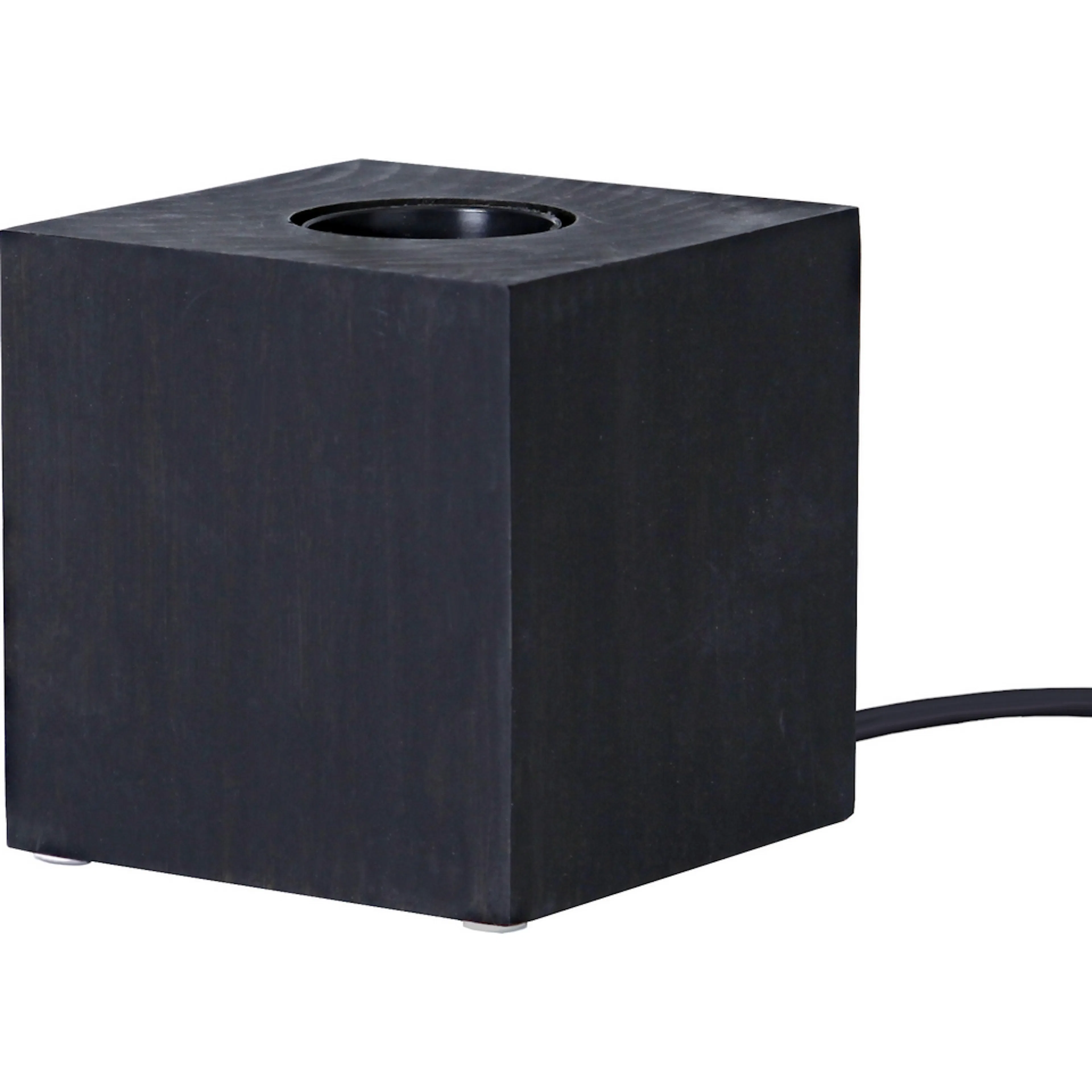 Lampfot Star Trading E27 Kub Svart
