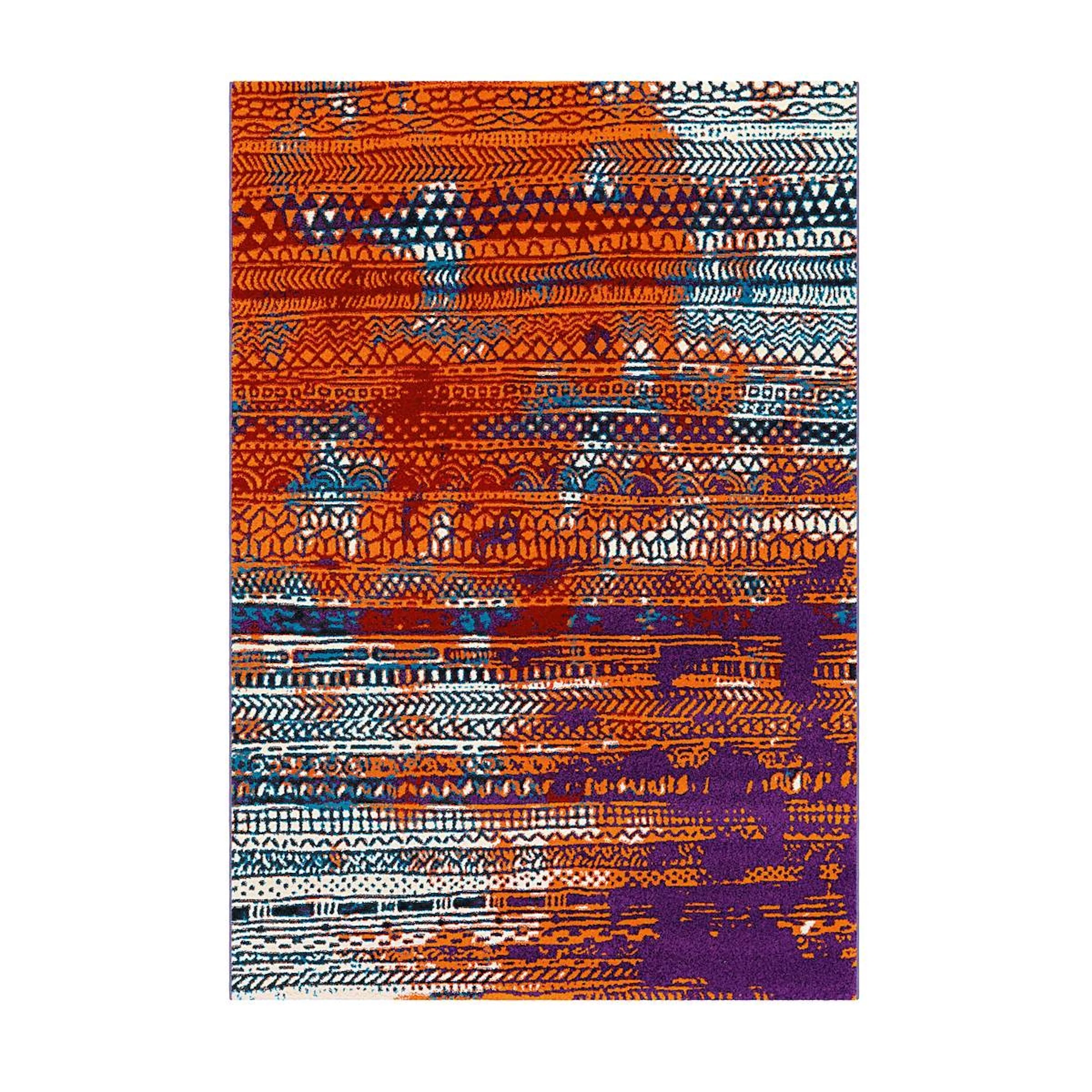 Ryamatta D-sign Busdau Hal Grå/Orange/Violett