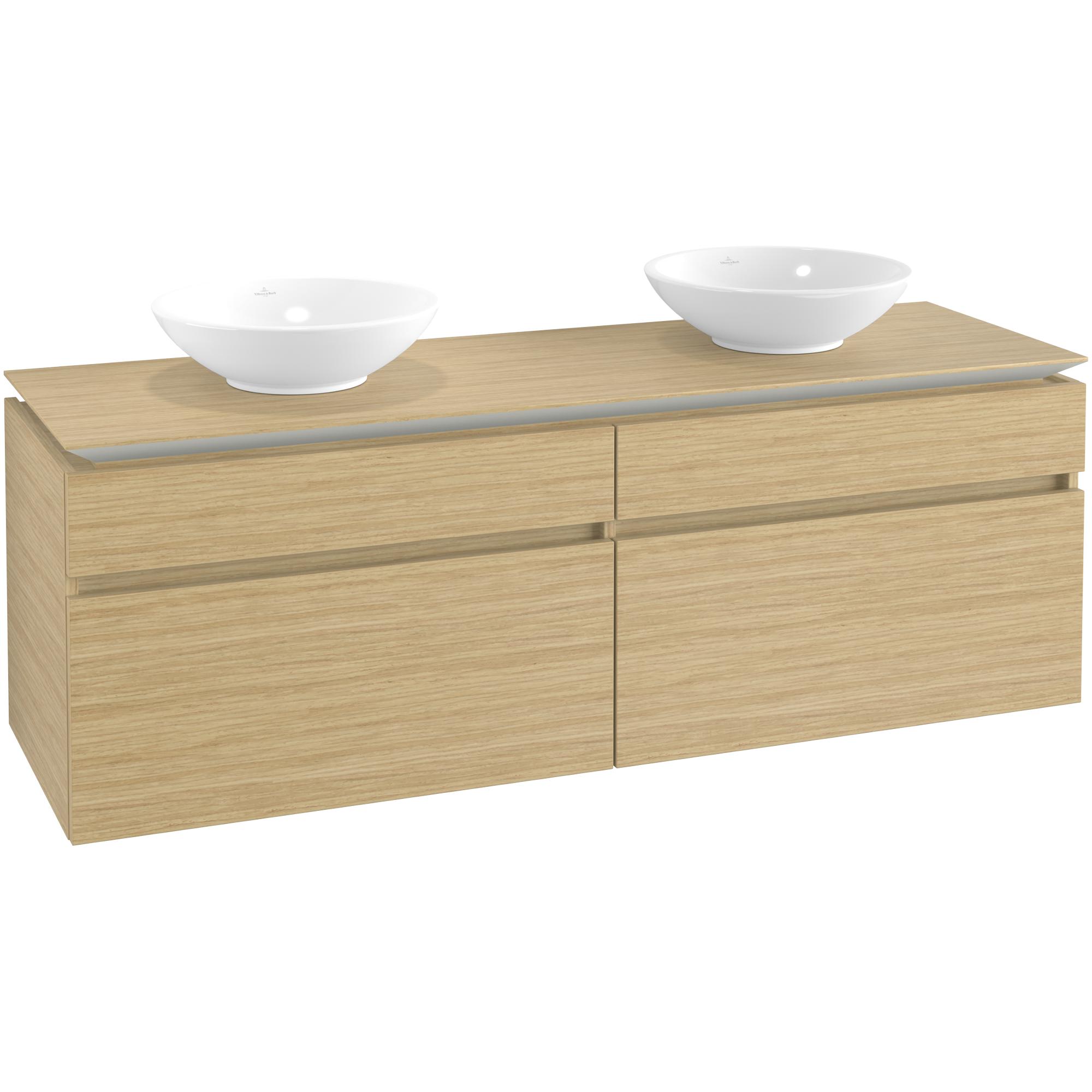 Tvättställsskåp Villeroy & Boch Legato 1600 med 4 Lådor för Två Tvättställ från Memento