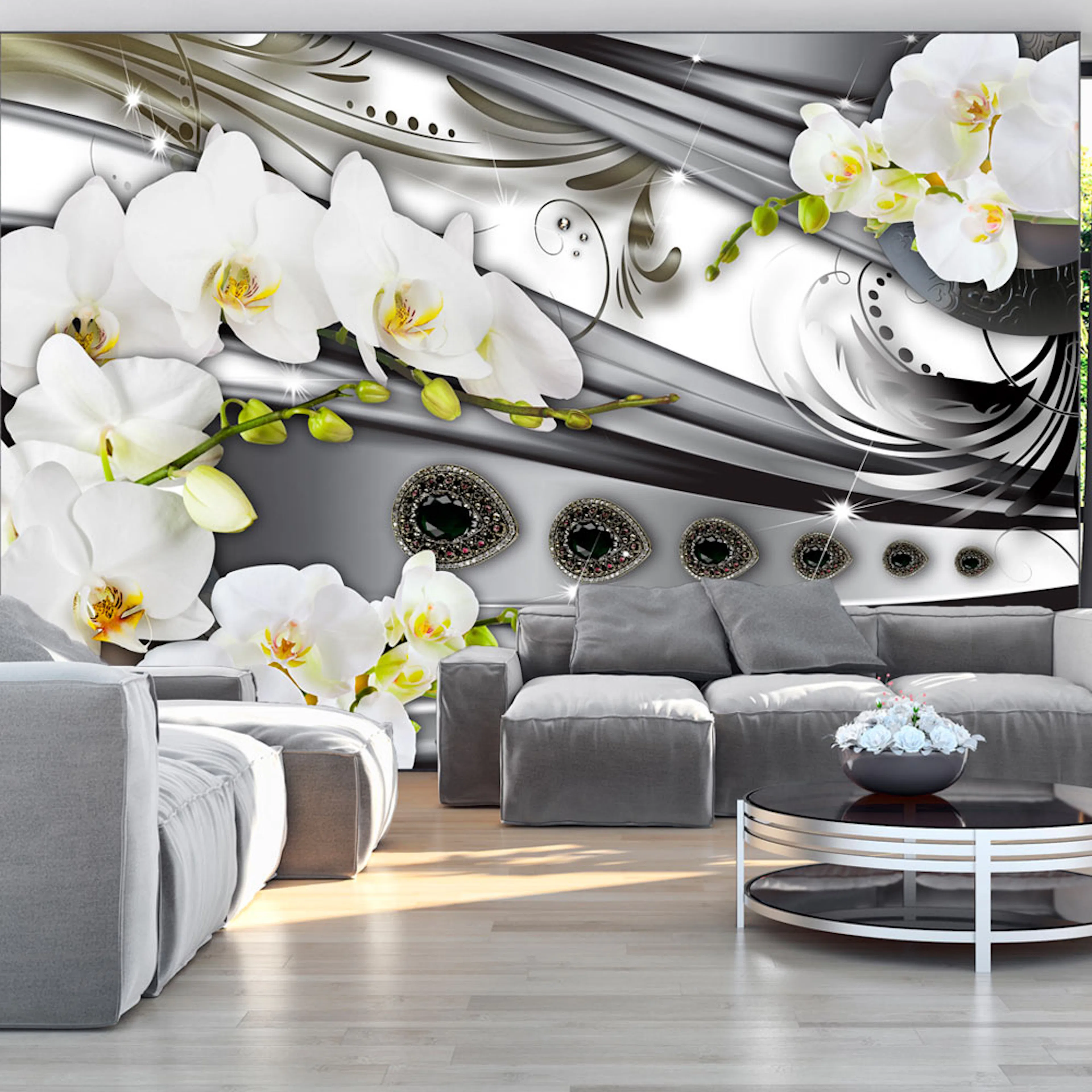 Fototapet Arkiio Orchids & Jewelry