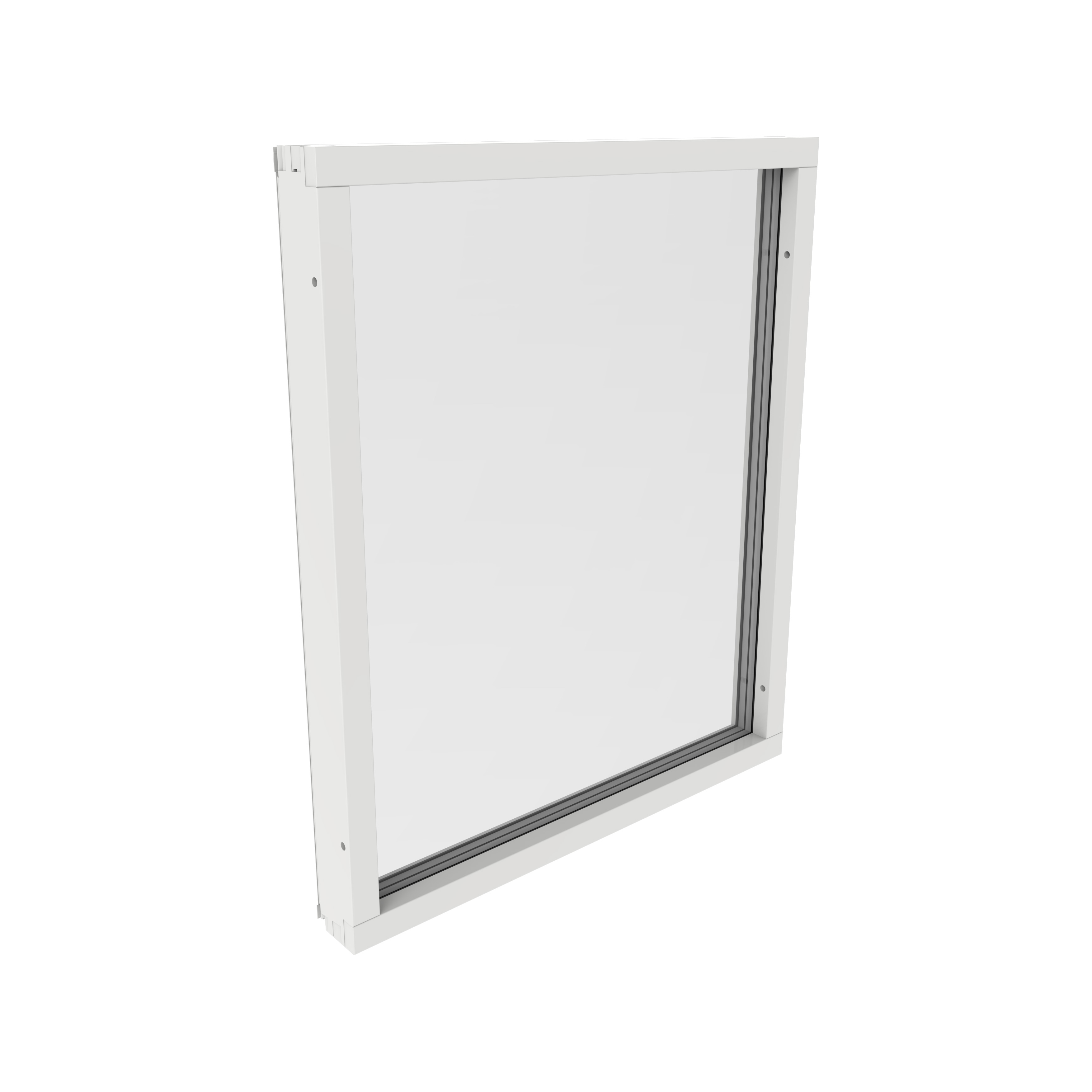 Fast Fönster Outline Trä/Aluminium Lagerfört