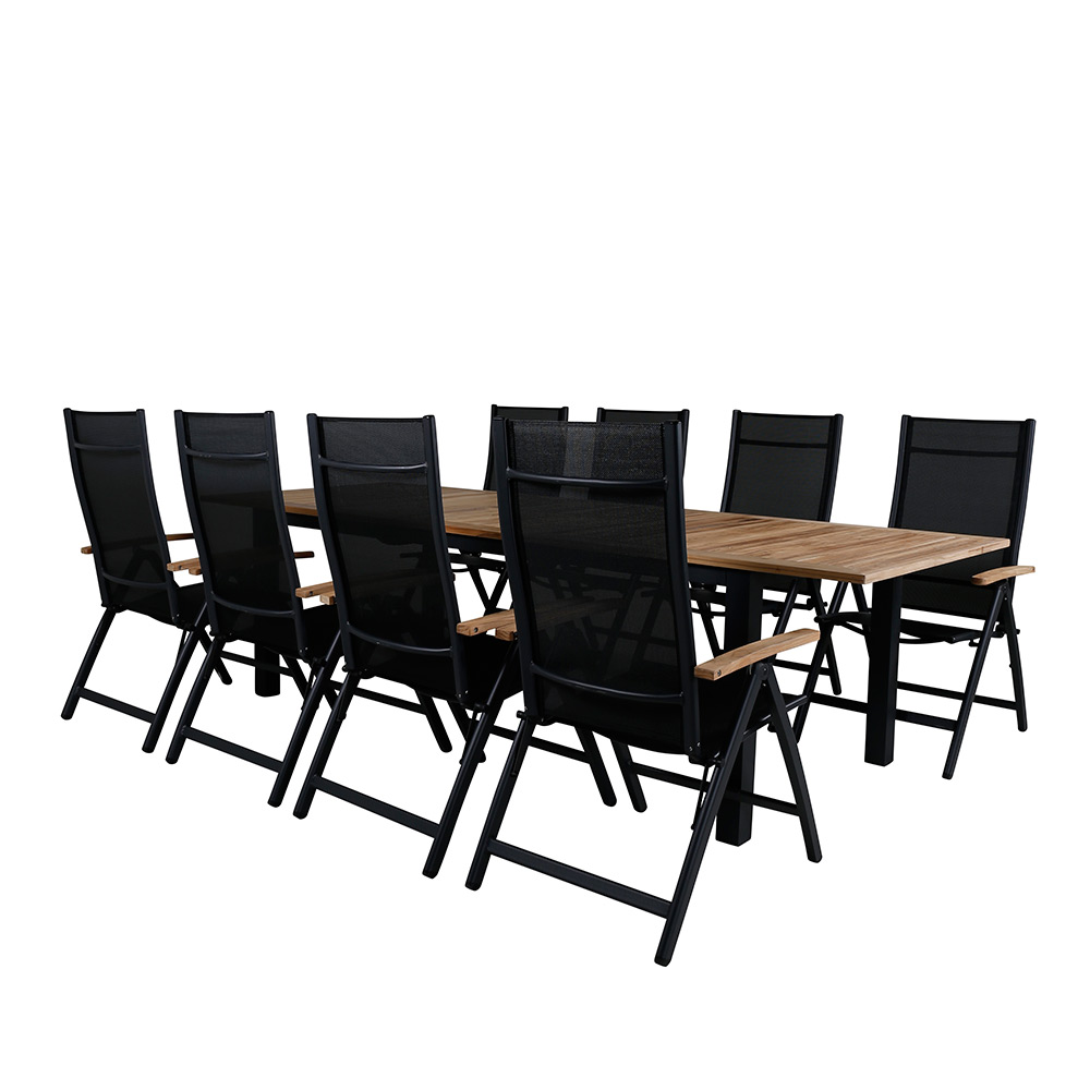 Matgrupp Venture Home Perla med 8 Perla Positionsstolar