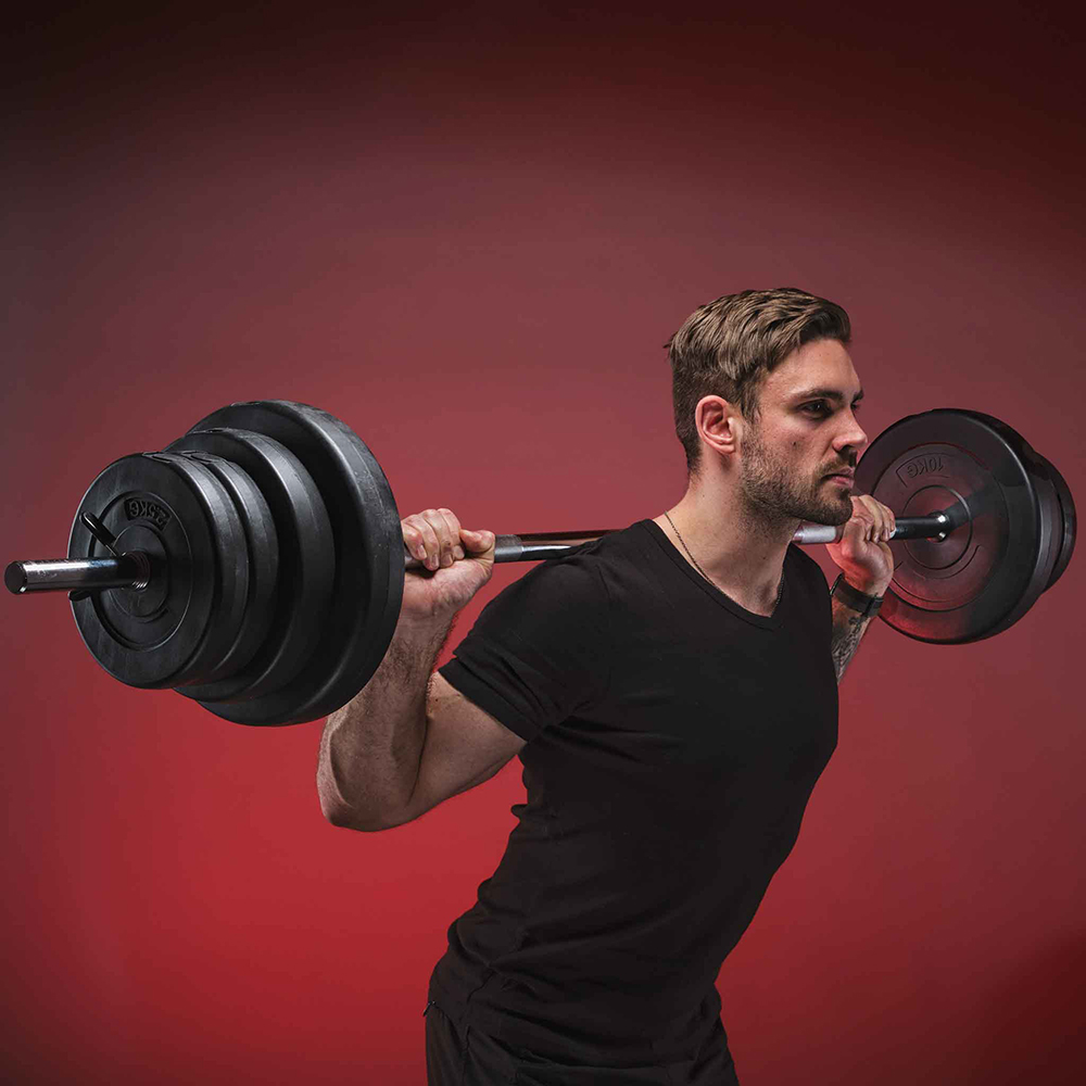 Skivstångsset Fitn Shape 75 kg